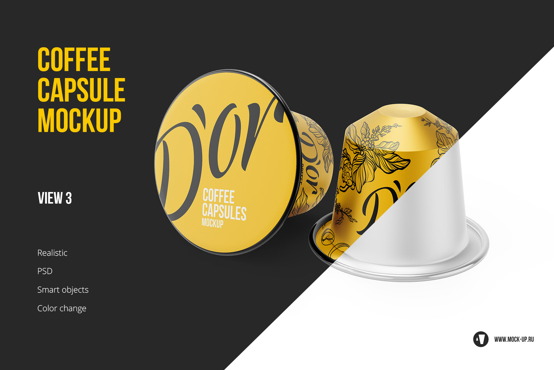 Download Exclusive Product Mockups Coffee Capsules Pack 4 Psd PSD Mockup Templates