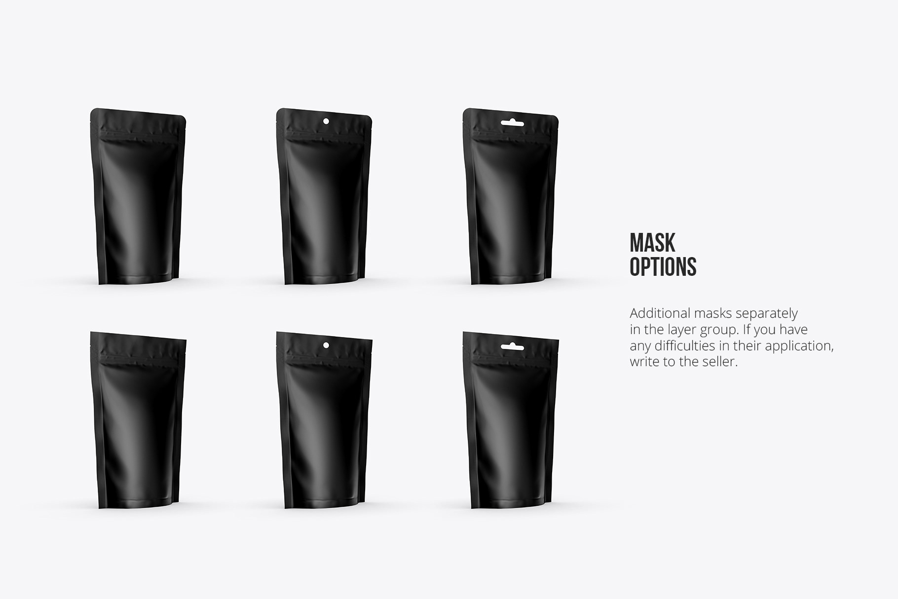 Download Exclusive Product Mockups - Stand-up Pouch Mockup half side view