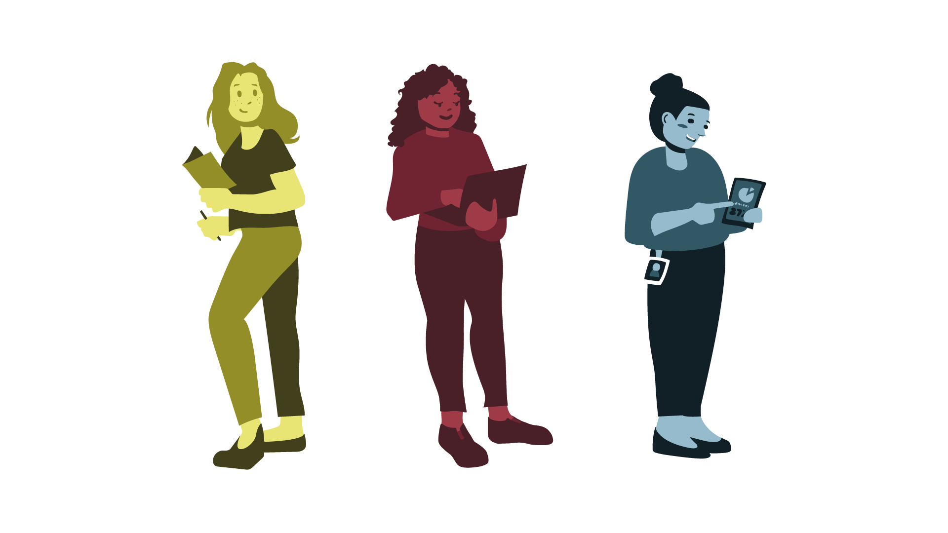 Office Ladies Illustration