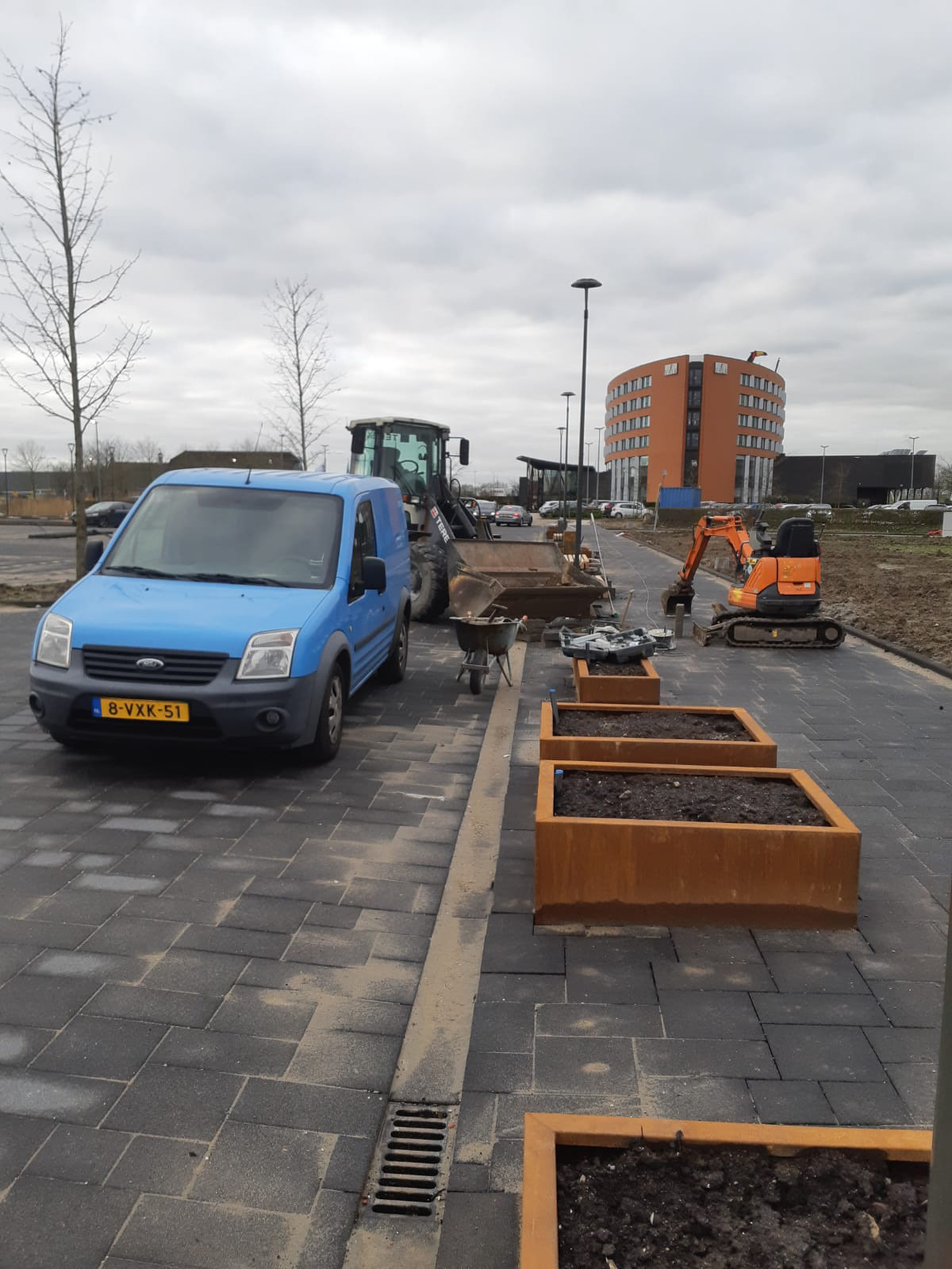 Verhallen Grondverzet straatwerk - parkeerplaats
