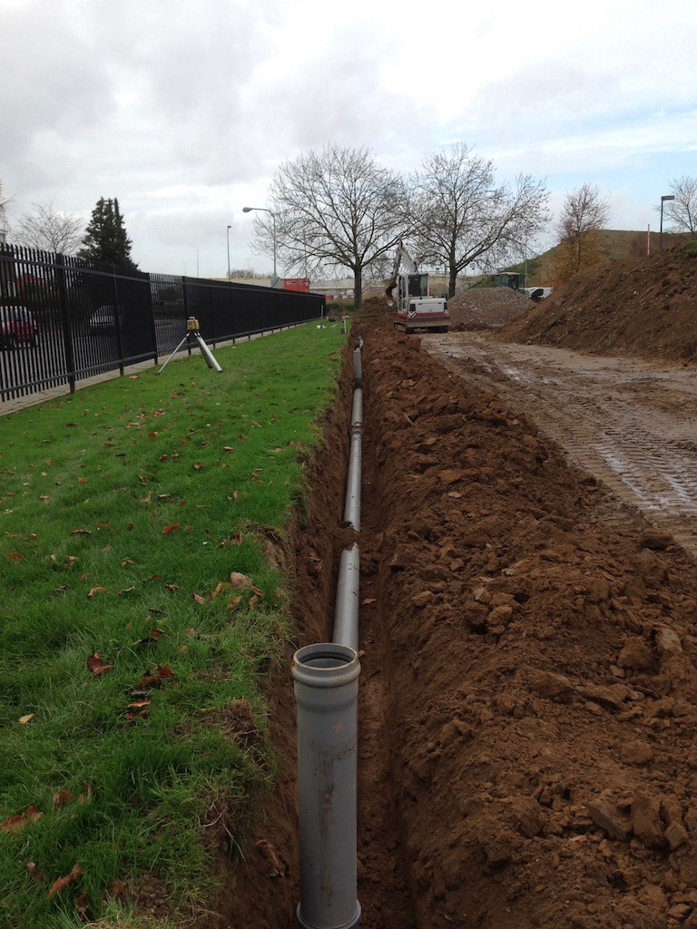 Verhallen Grondverzet rioolwerk