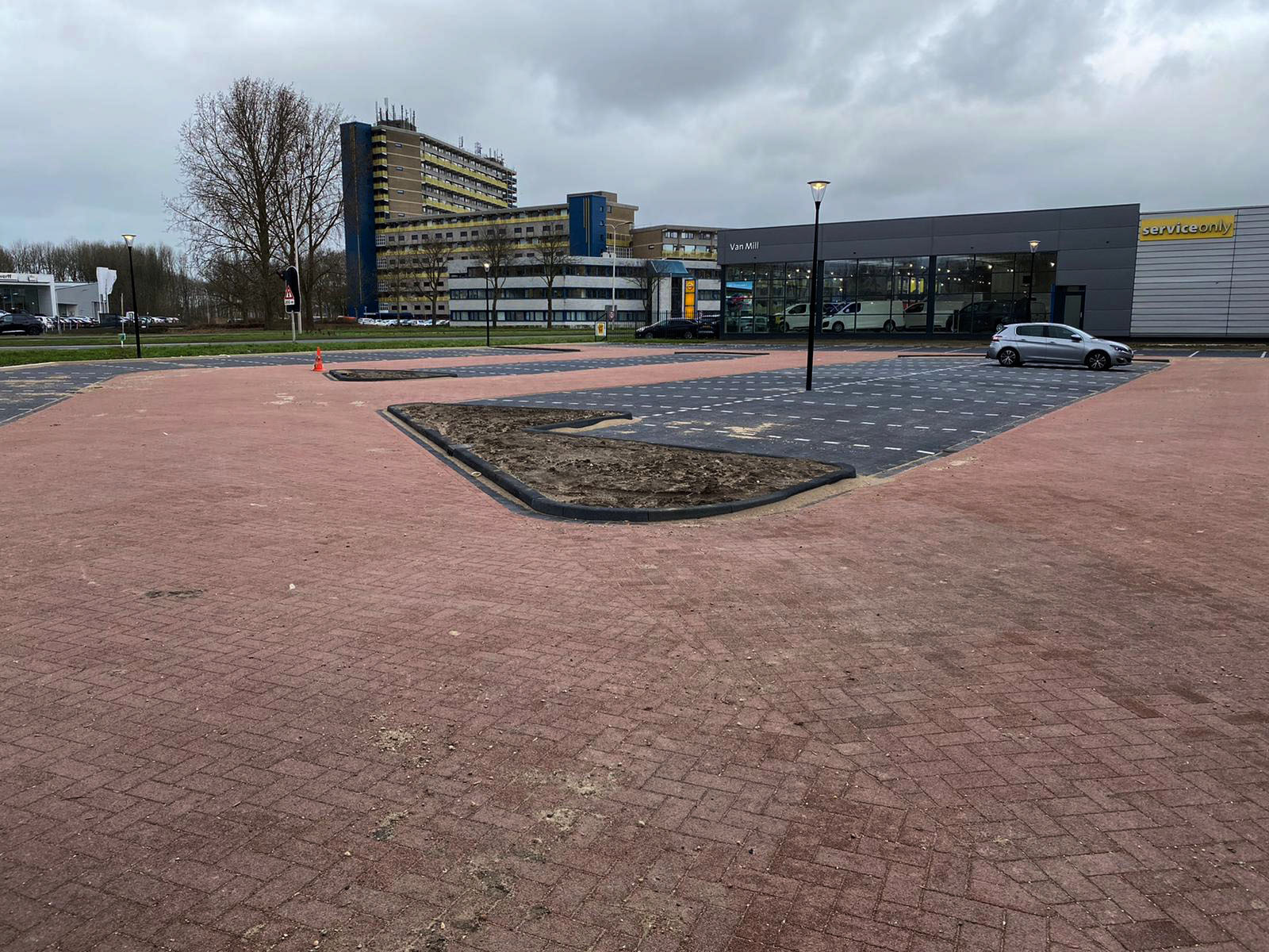 Verhallen Grondverzet straatwerk - parkeerplaats