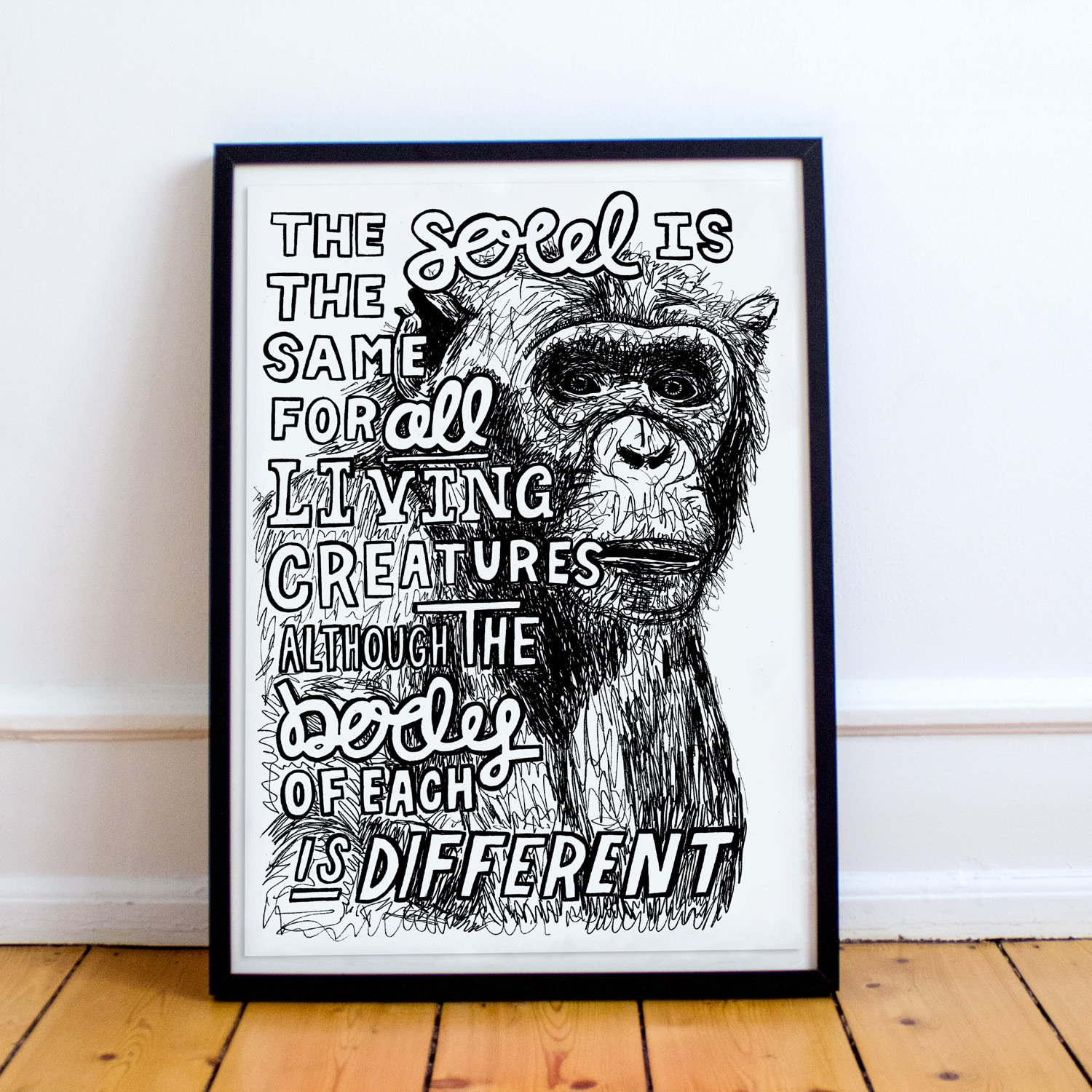 "The soul is the same for all living creatures, although the body of each is different"