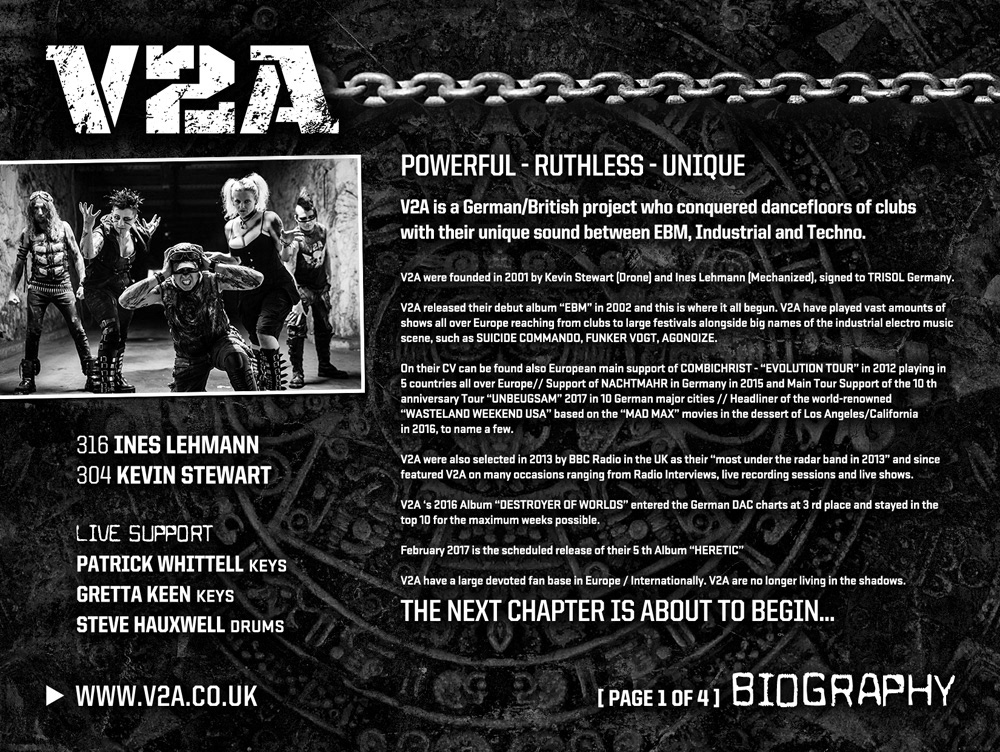 V2A — Press Kit page 1