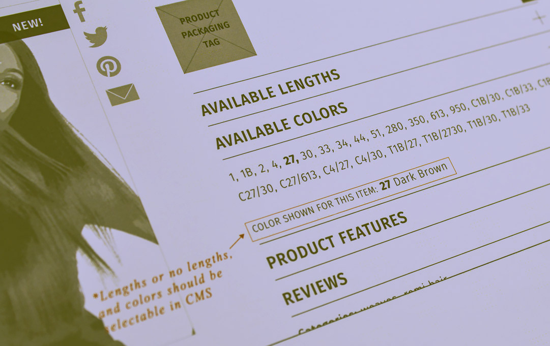 Outre New Website Wireframes