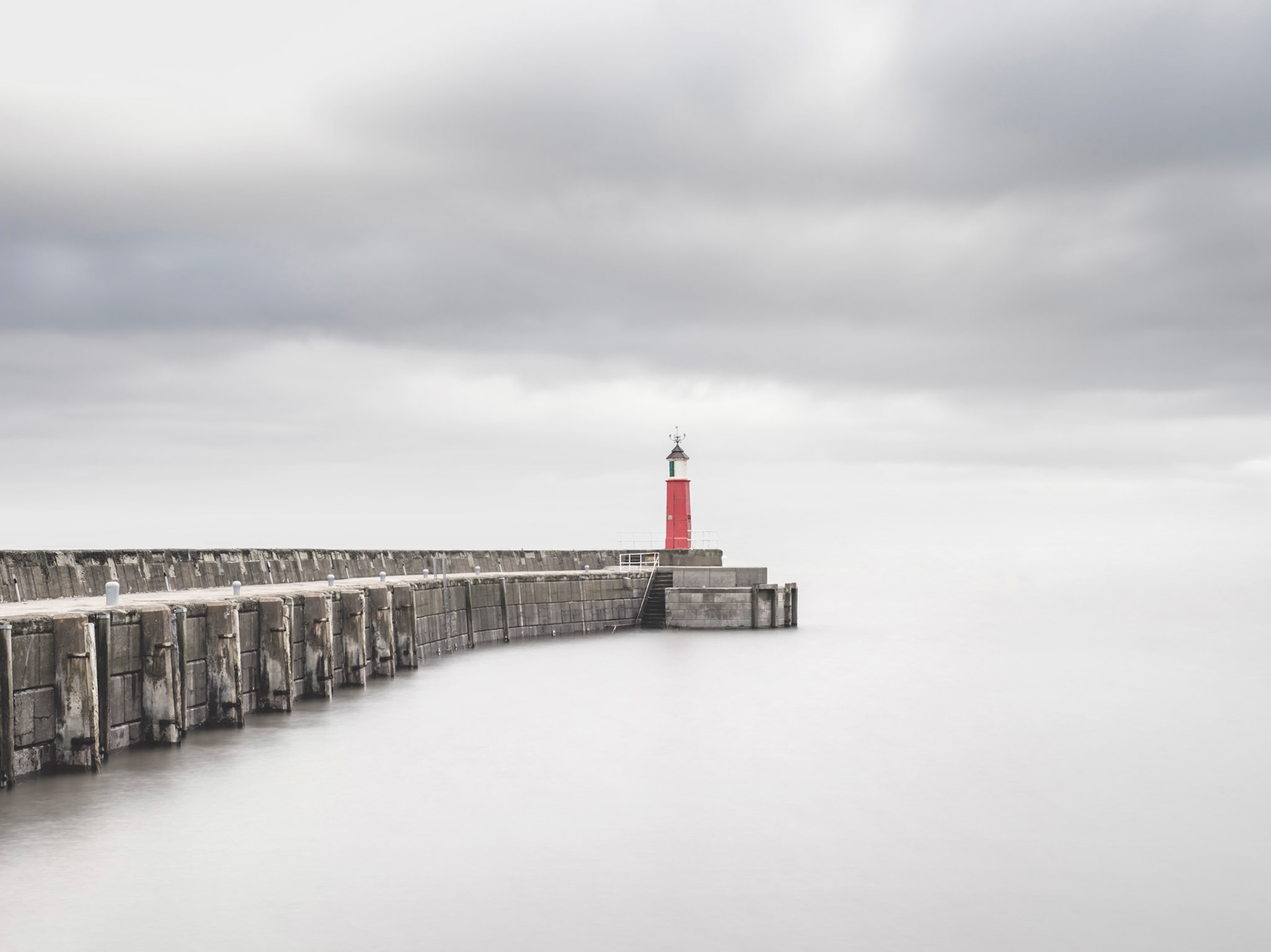 Long exposure at Watchet Harbour Lighthouse