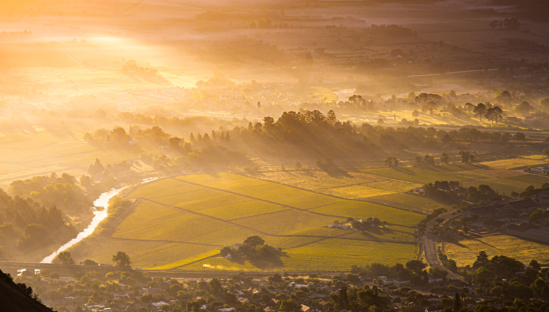 Südafrika - Sonnenaufgang über Paarl