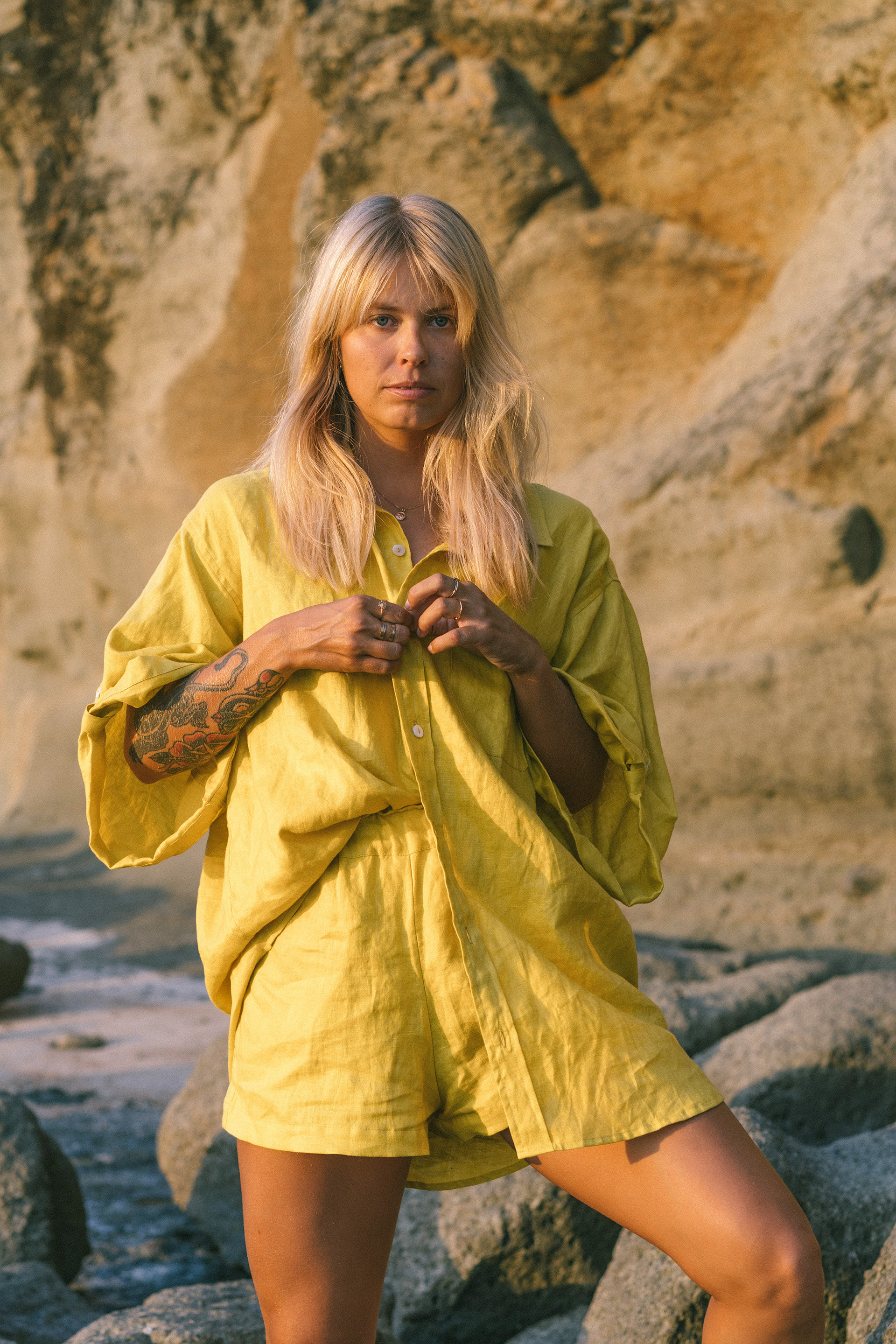 Poppy Set in Mustard