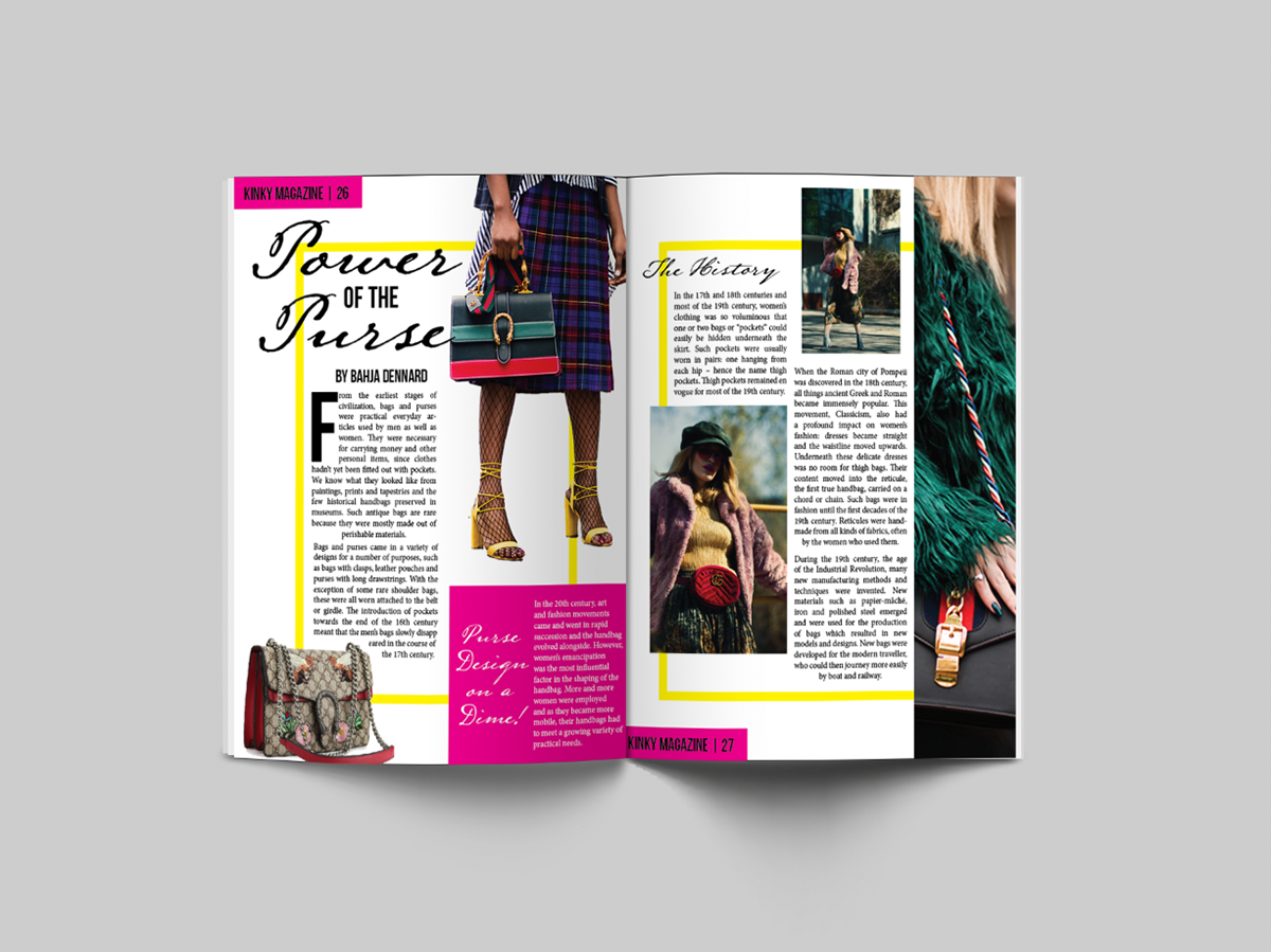 Fashion Fashion Magazine Spread Layout