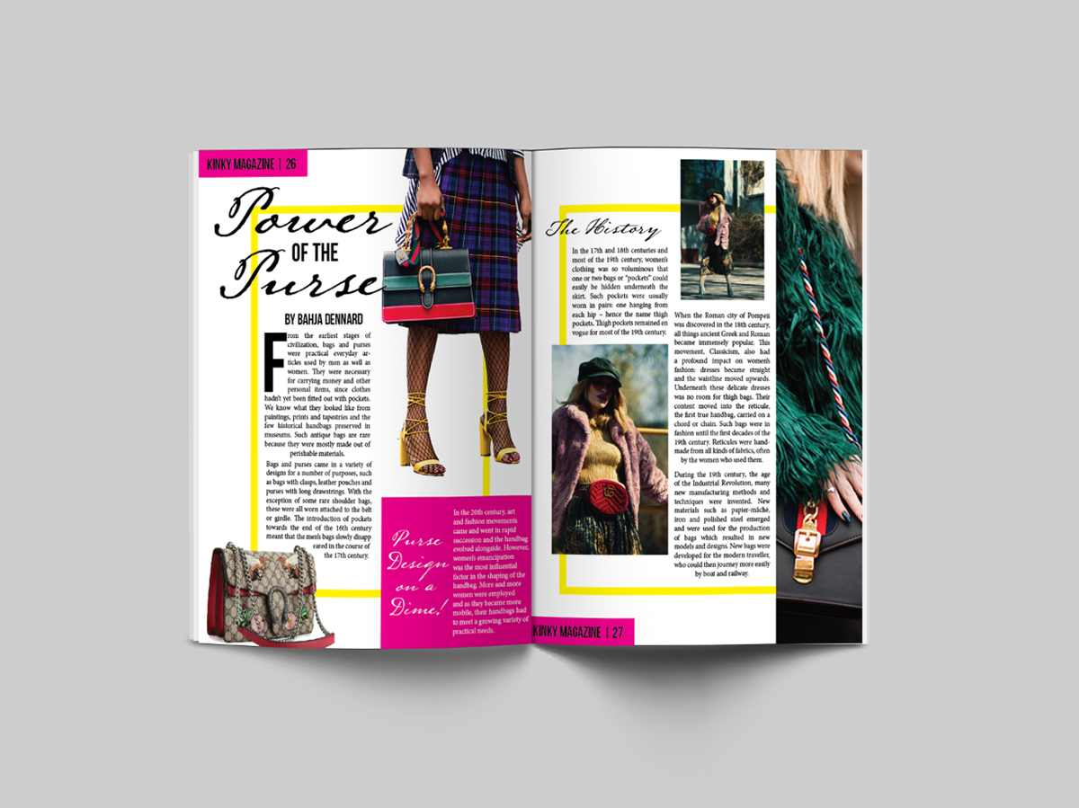 Fashion Magazine Inside Layout