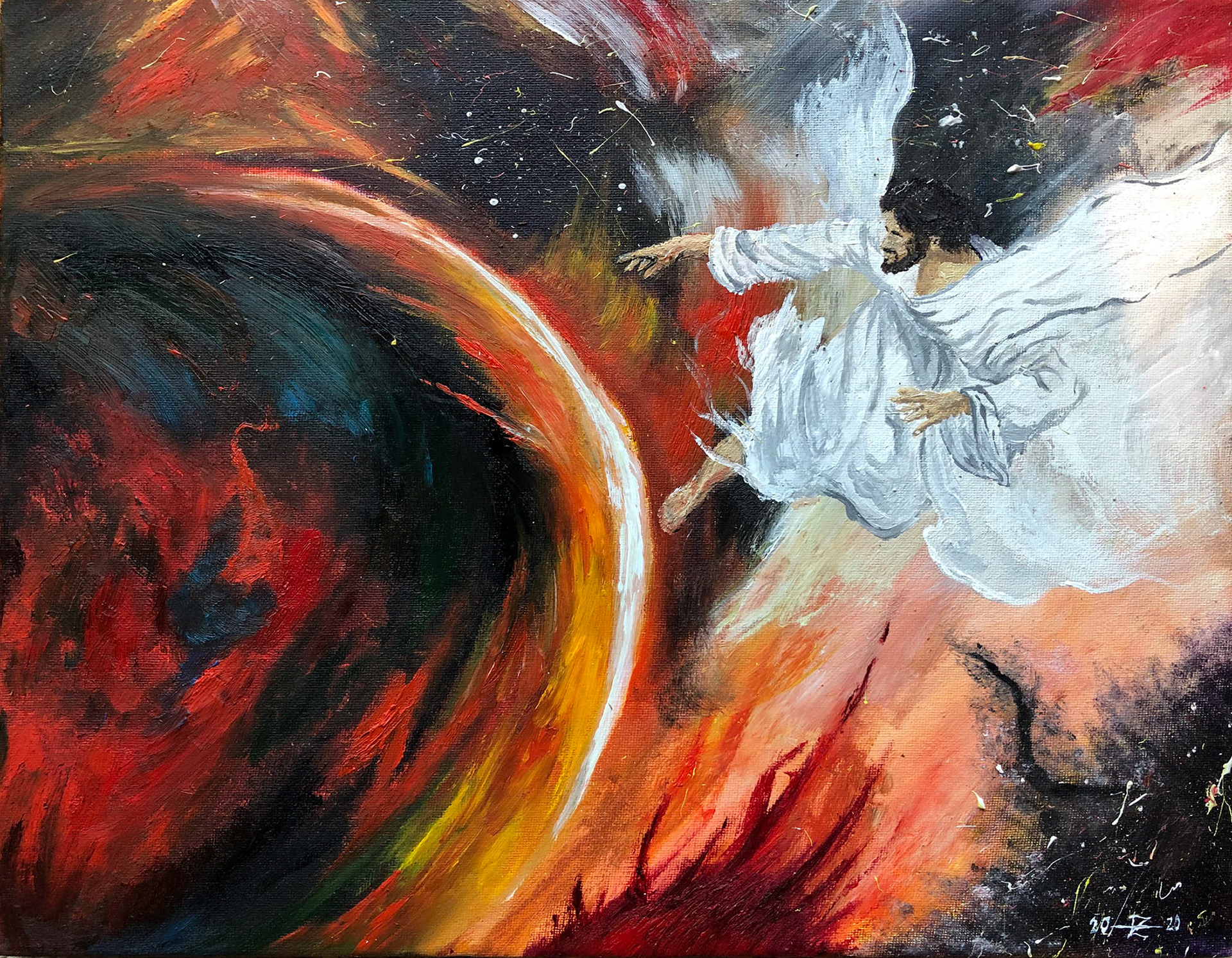 “Above All Else”, Acrylic on canvas, Edward Zieber, Ocean Springs High School