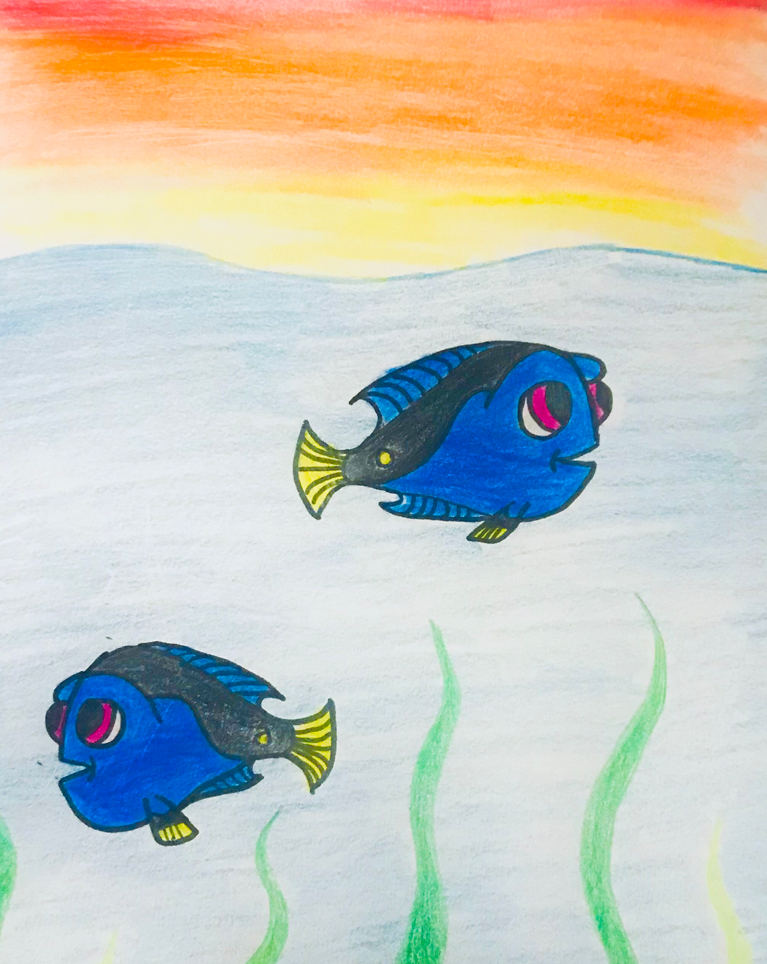 “Fish” Crayons and Markers, , Cheyanne Chong, Ocean Springs High School
