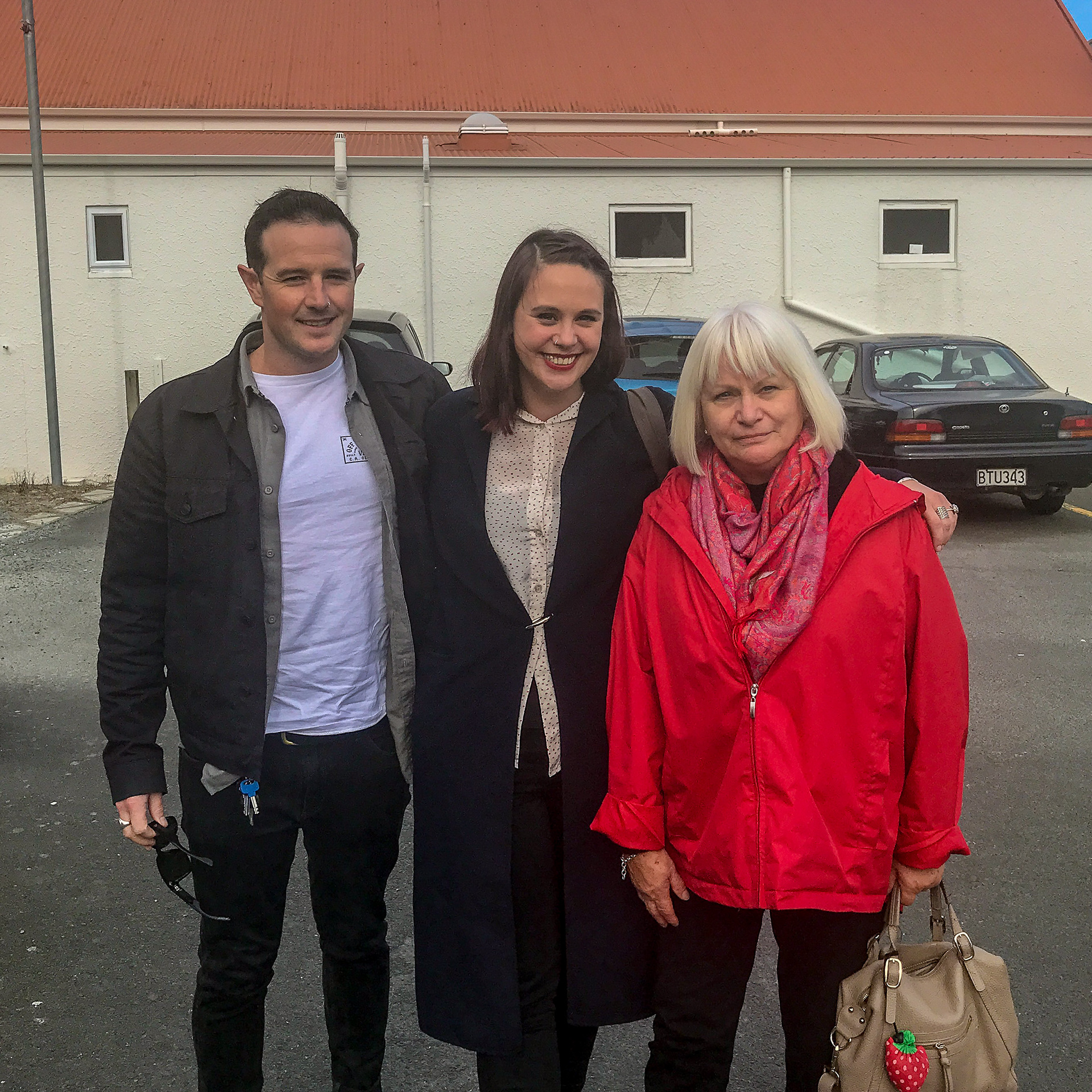 Mike, Helen and Sal in Tirau