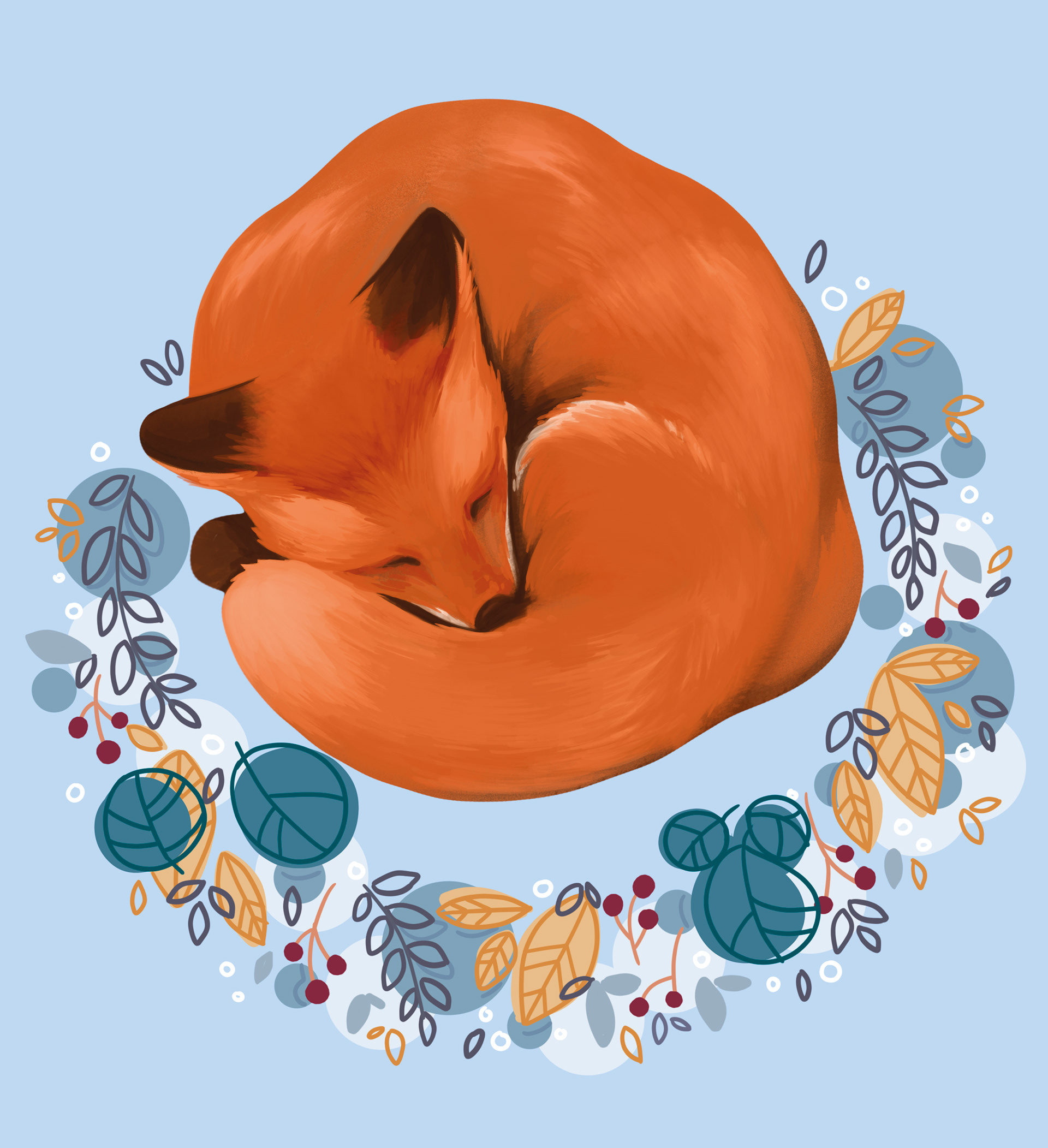 Sleeps fox