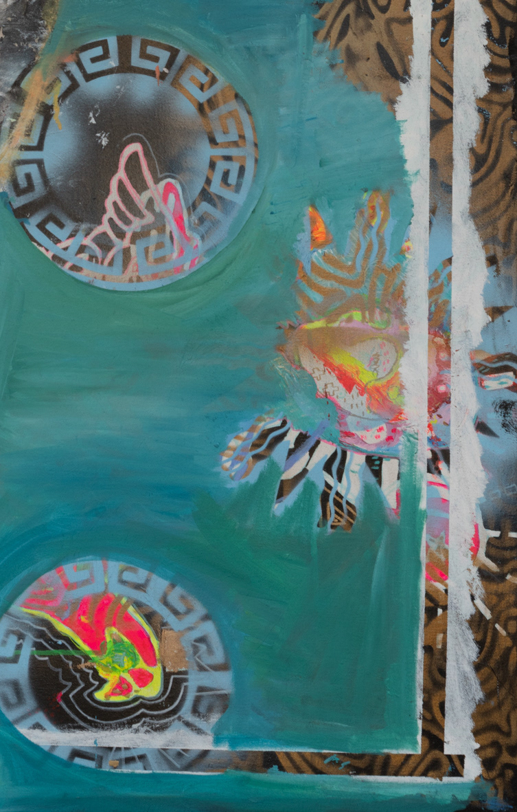 "The Initiate Merges with the Shaman" detail shot