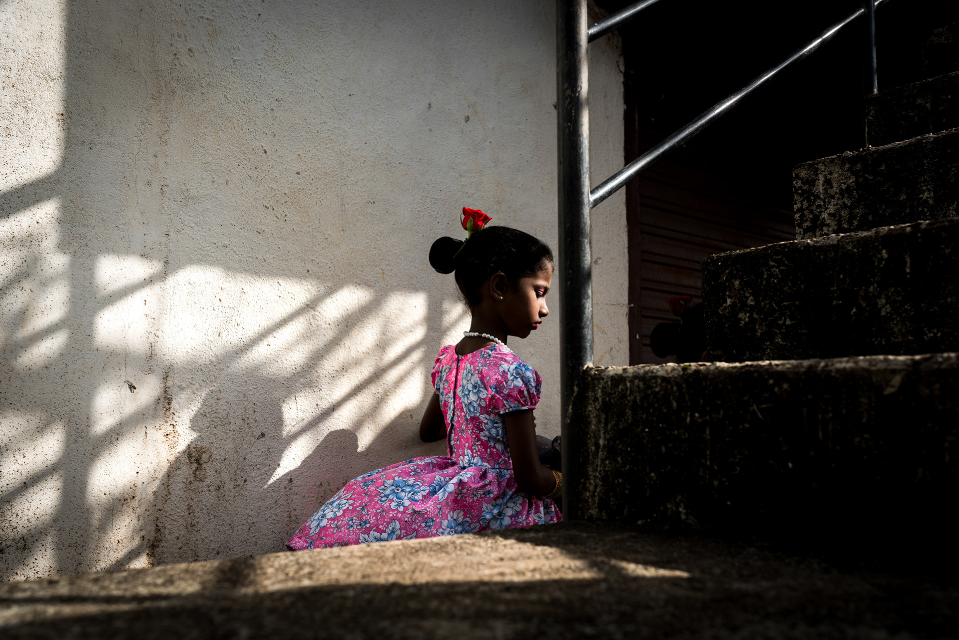 Girl in a Floral Dress . Goa, 2014