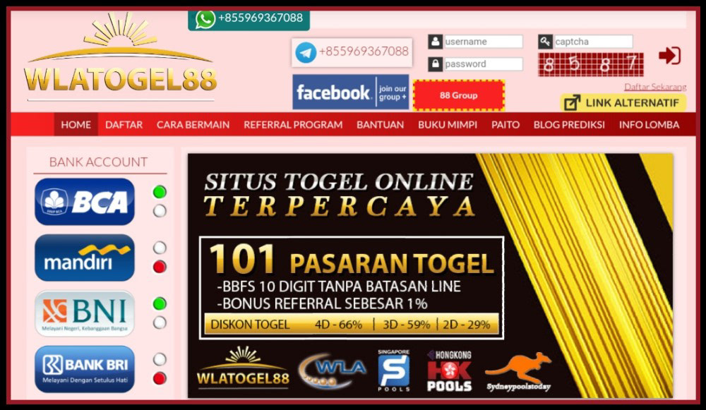 Wlatogel Bandar Togel Online Terbaik Dan Terbesar Pendaftaran Wlatogel88 Wap Wlatogel88 Wap Login