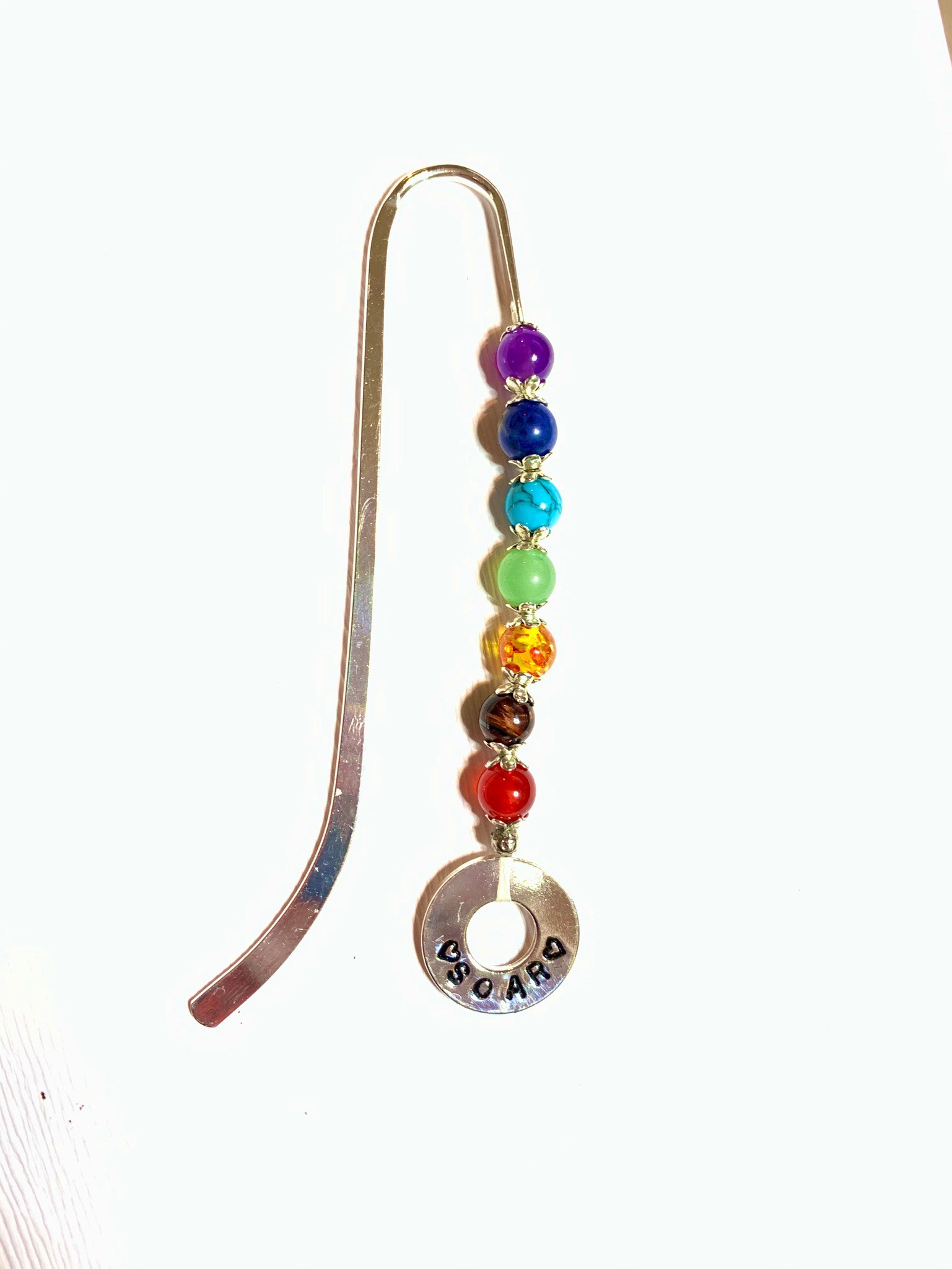 Chakra Style with Silver Plated bookmark and token