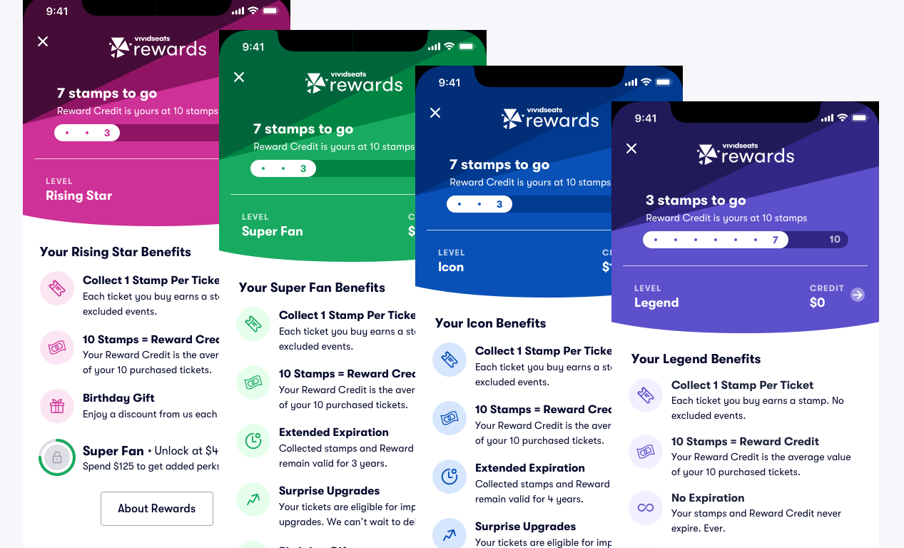 Introducing Vivid Seats Rewards  To get started, download or
