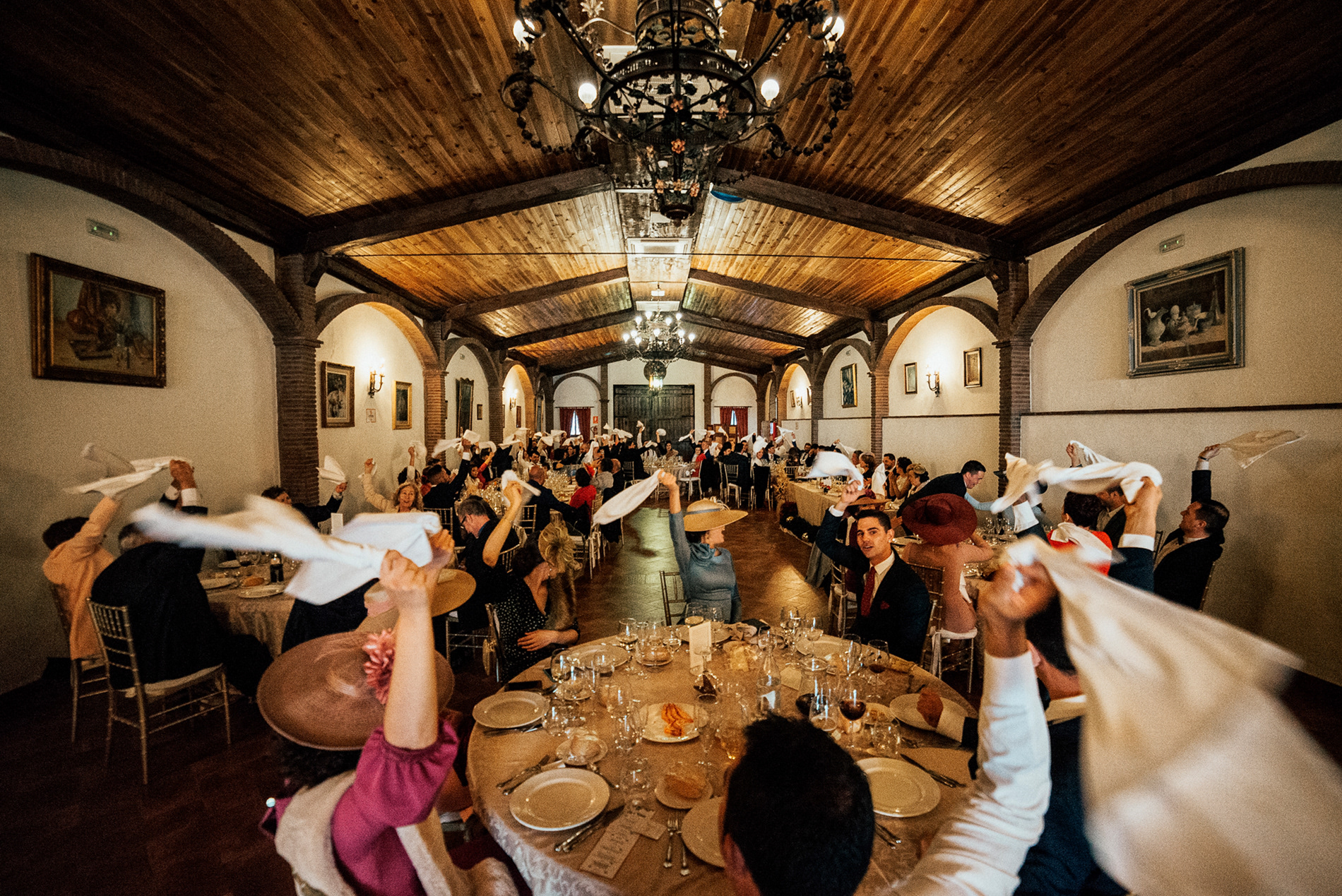 interior salón boda