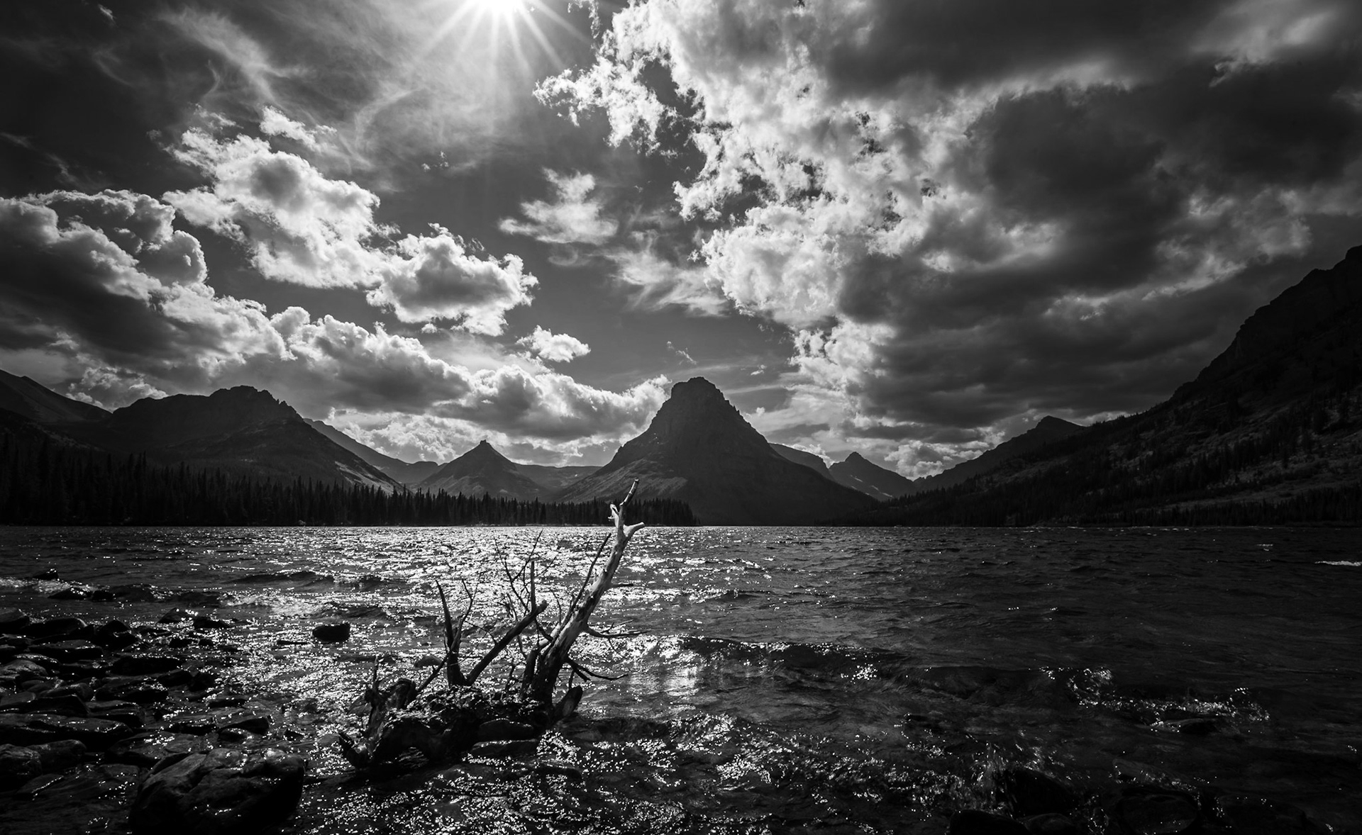 Two Medicine Lake in Glacier National Park