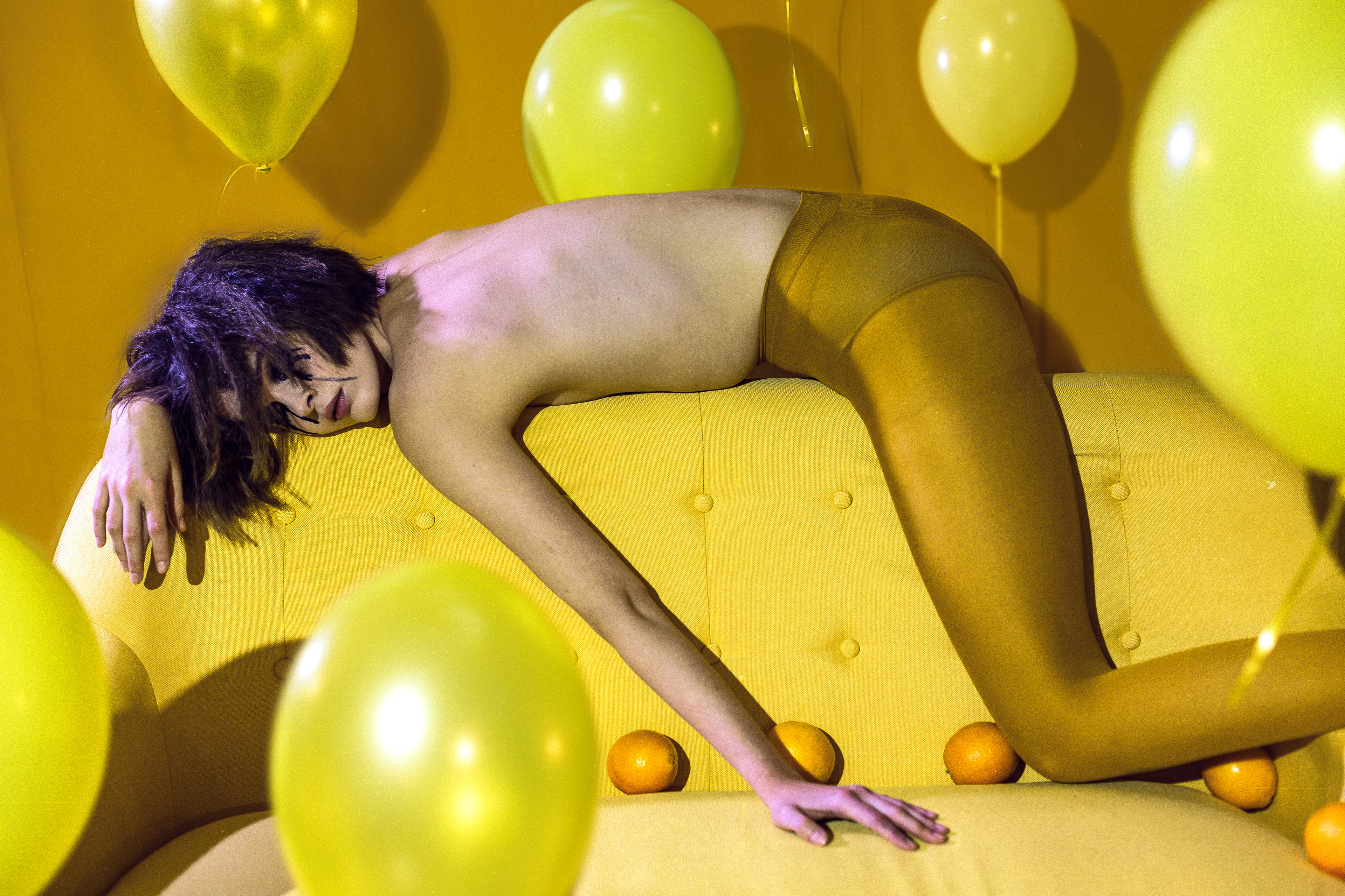 mustard is the darkest colour