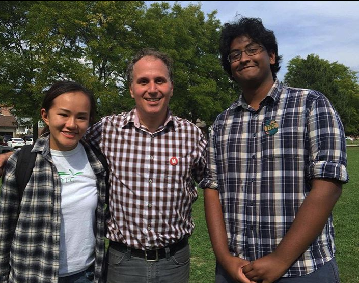 2016 - Working with the Toronto Youth Environmental Council. Teaching kids how to make pins/buttons out of scraps