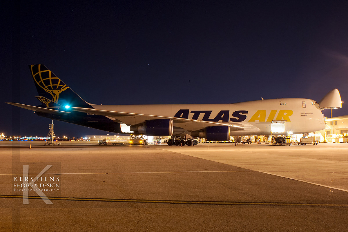 Atlas Air - Boeing 747-48EF - N419MC - Huntsville International Airport (KHSV)