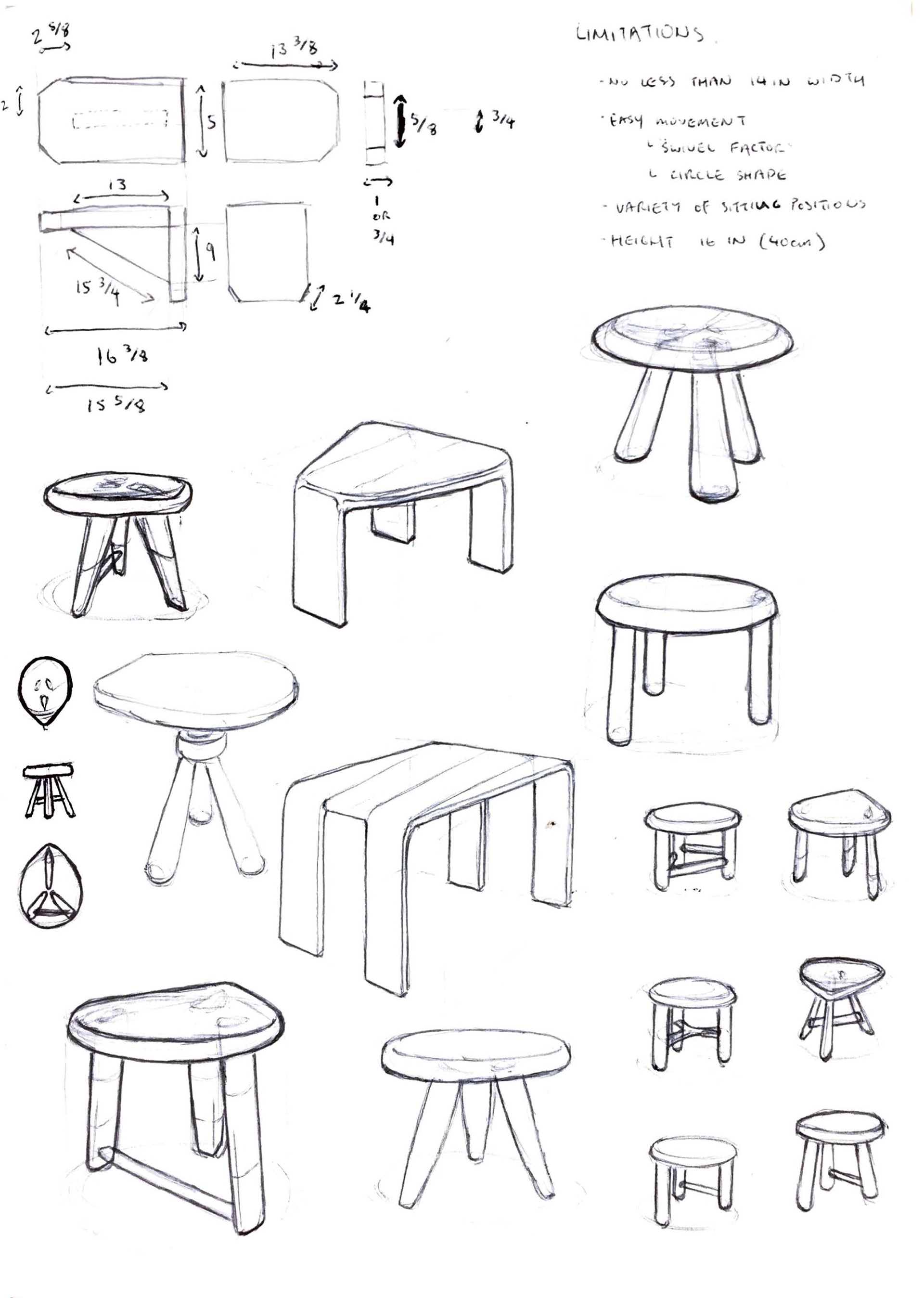 Stool Sketches II