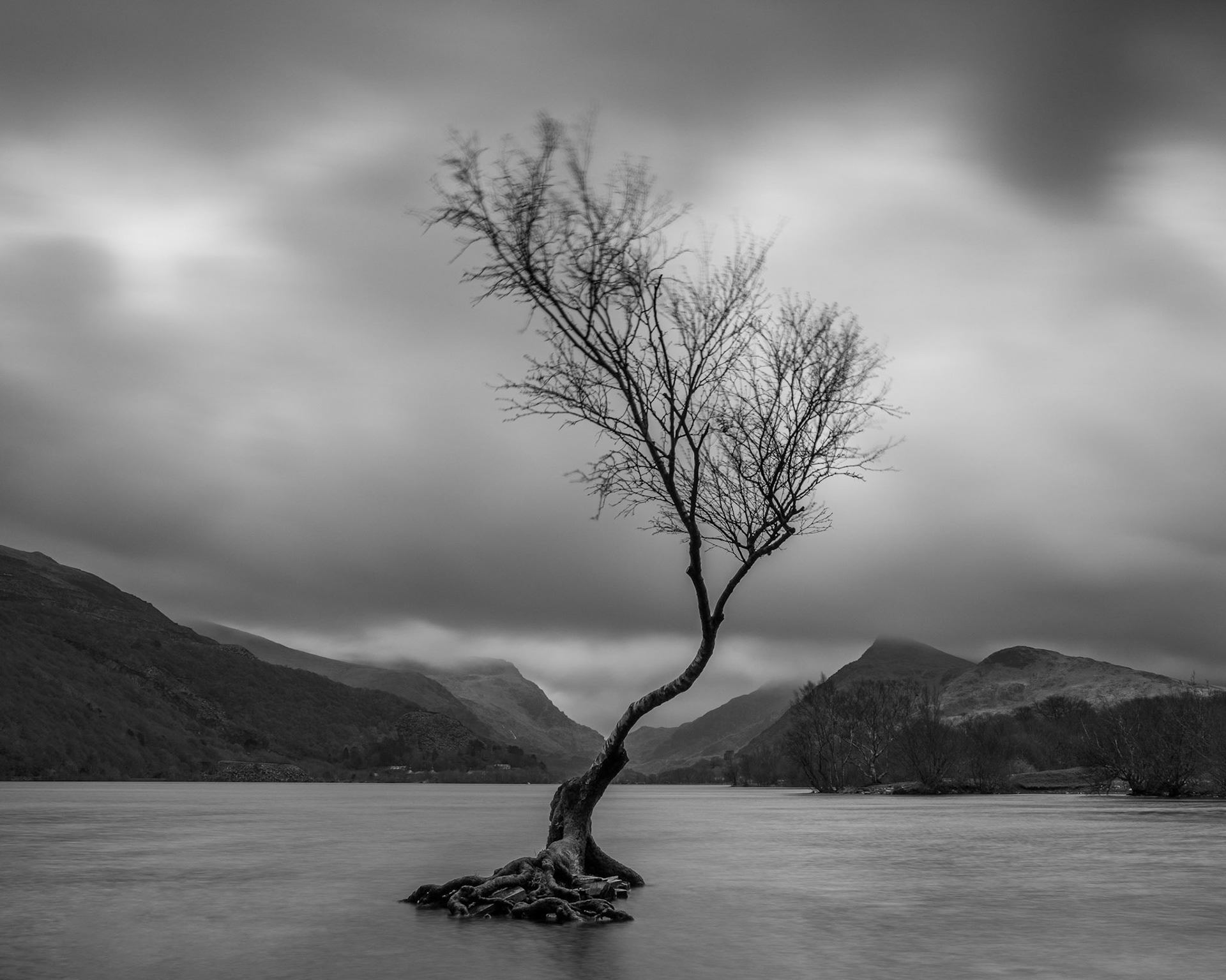 Social Distancing.  Llyn Padarn