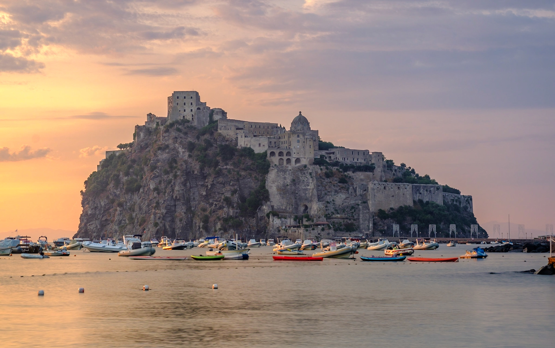 Castello Aragonese sunrise
