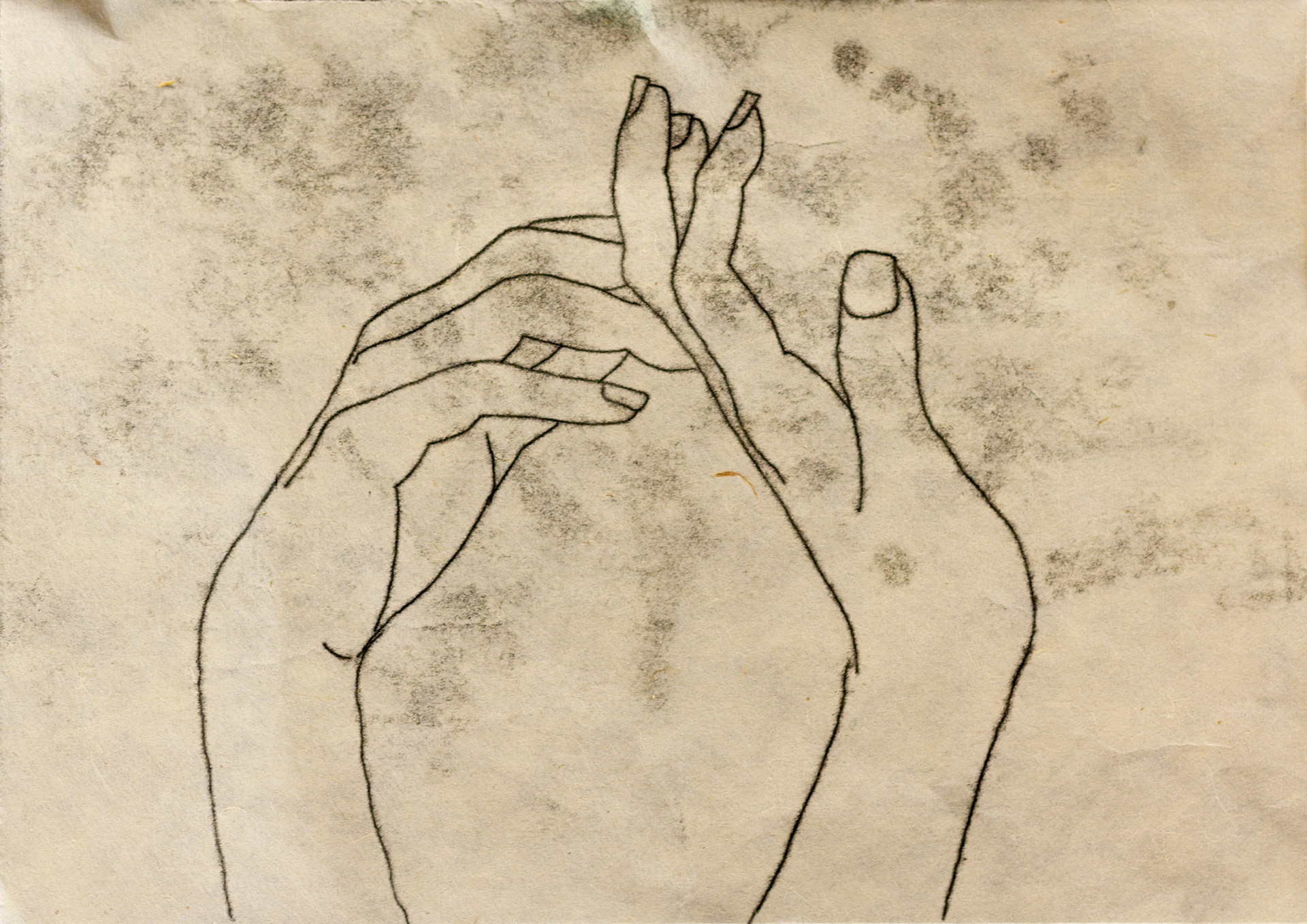 no. 4 (2019) monotype on Japanese kitakata 4in x 6in