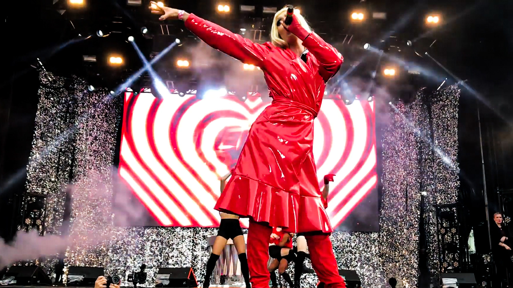 Betty Bitschlap performing "I Want Your Love" at Copenhagen Pride 2019 with visuals by Louis Gauger
