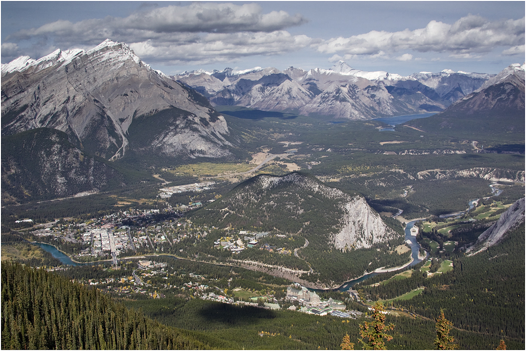 Banff from Sulphur Mountain Gondola