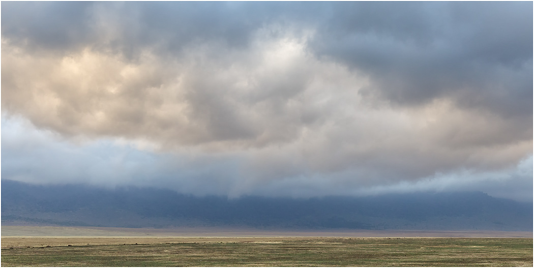 Clouds build above the plain - Ngorongoro Crater, Tanzania