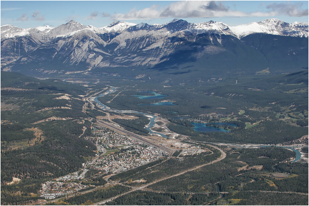 Town of Jasper from Whistler Mountain
