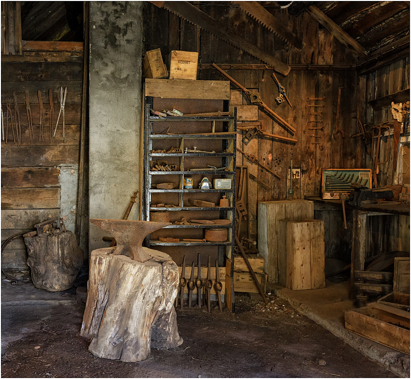 Village Forge at Nusfjord, Flakstadoya, Norway