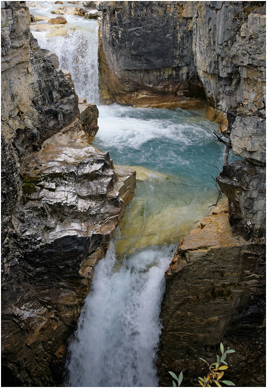 Tumbling water, Marble Canyon, Kootenay NP. BC