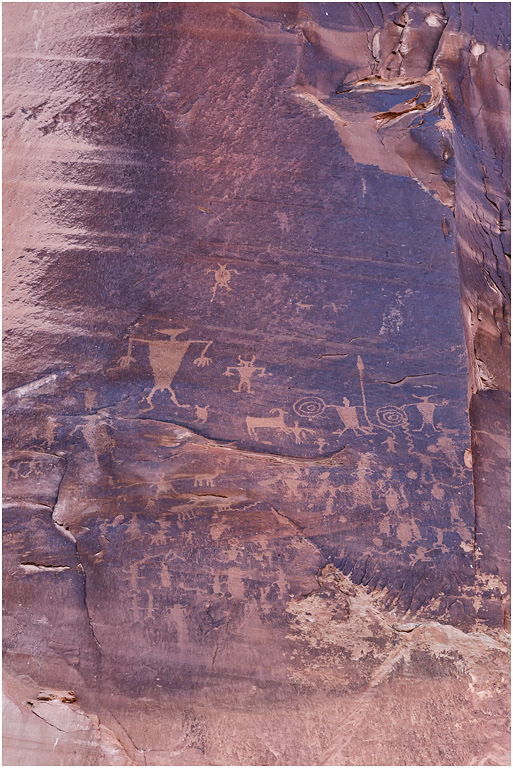 Ute Petroglyphs, near Moab, Utah