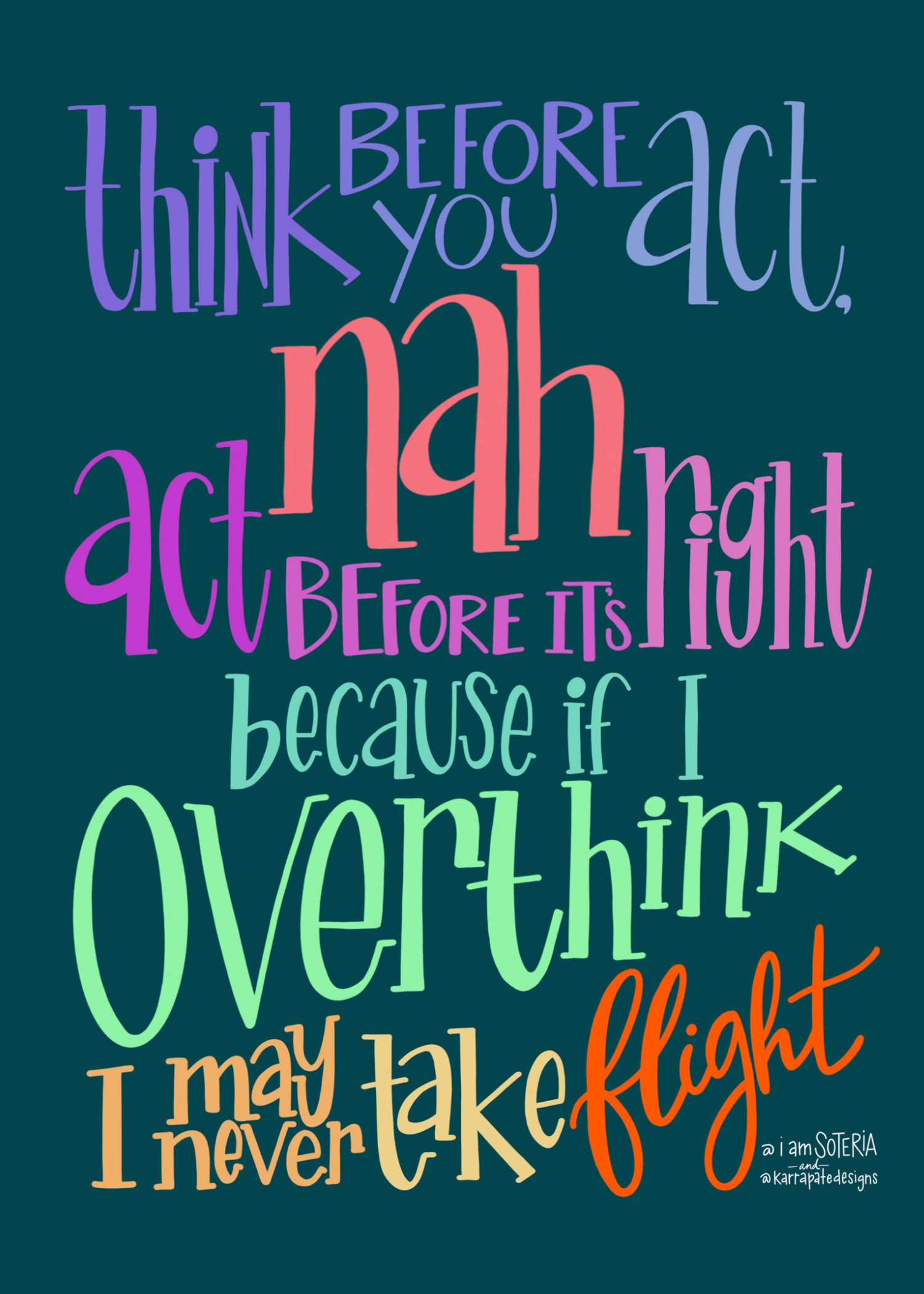 Hand Lettered Digital Artwork, collaboration with I AM SOTERIA
