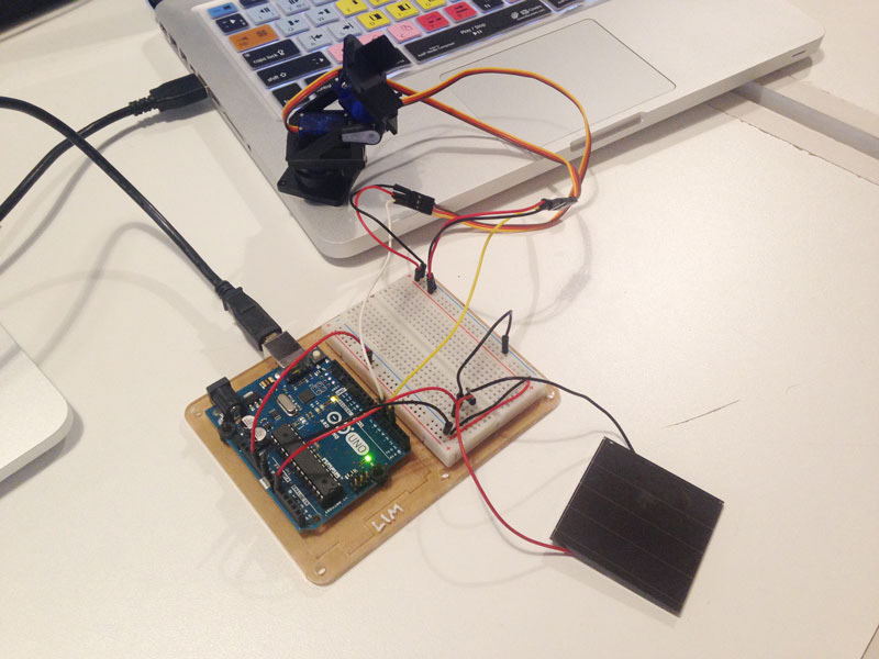 Testing solar cell