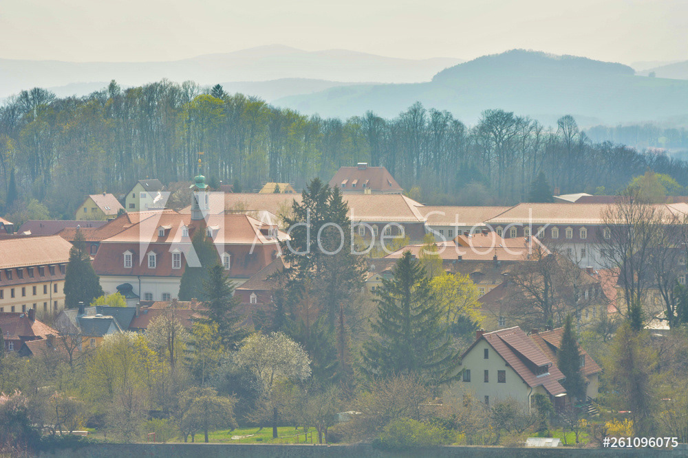 Blick über Herrnhut vom Hutberg aus
