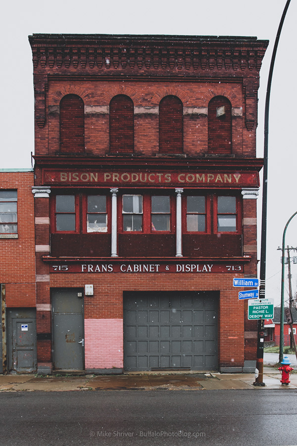 Photography of Buffalo, NY vintage storefronts