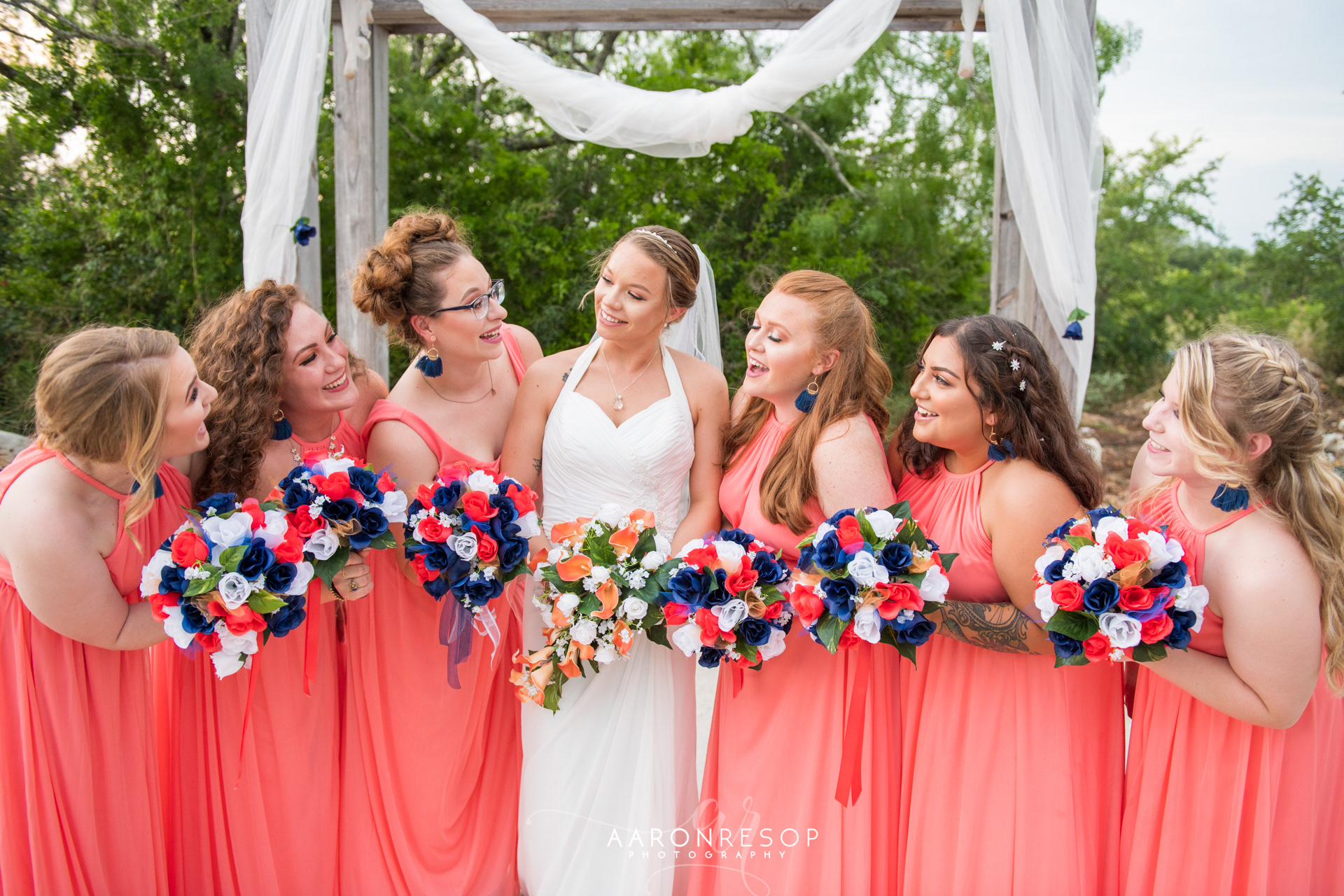 Wedding Day Photos taken in Seguin, TX by Wedding Photographer Aaron Resop @ Geronimo Oaks - Weddings and Events, 1377 Dietert Rd, Seguin, TX 78155