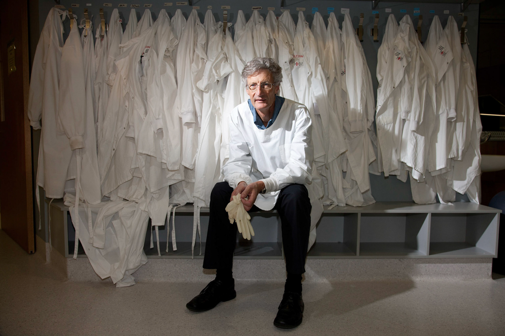 Dr Gregory Woods, a leading researcher in  Devil tumour and vaccine studies at the University of Tasmania, Menzies Research Institute Tasmania.