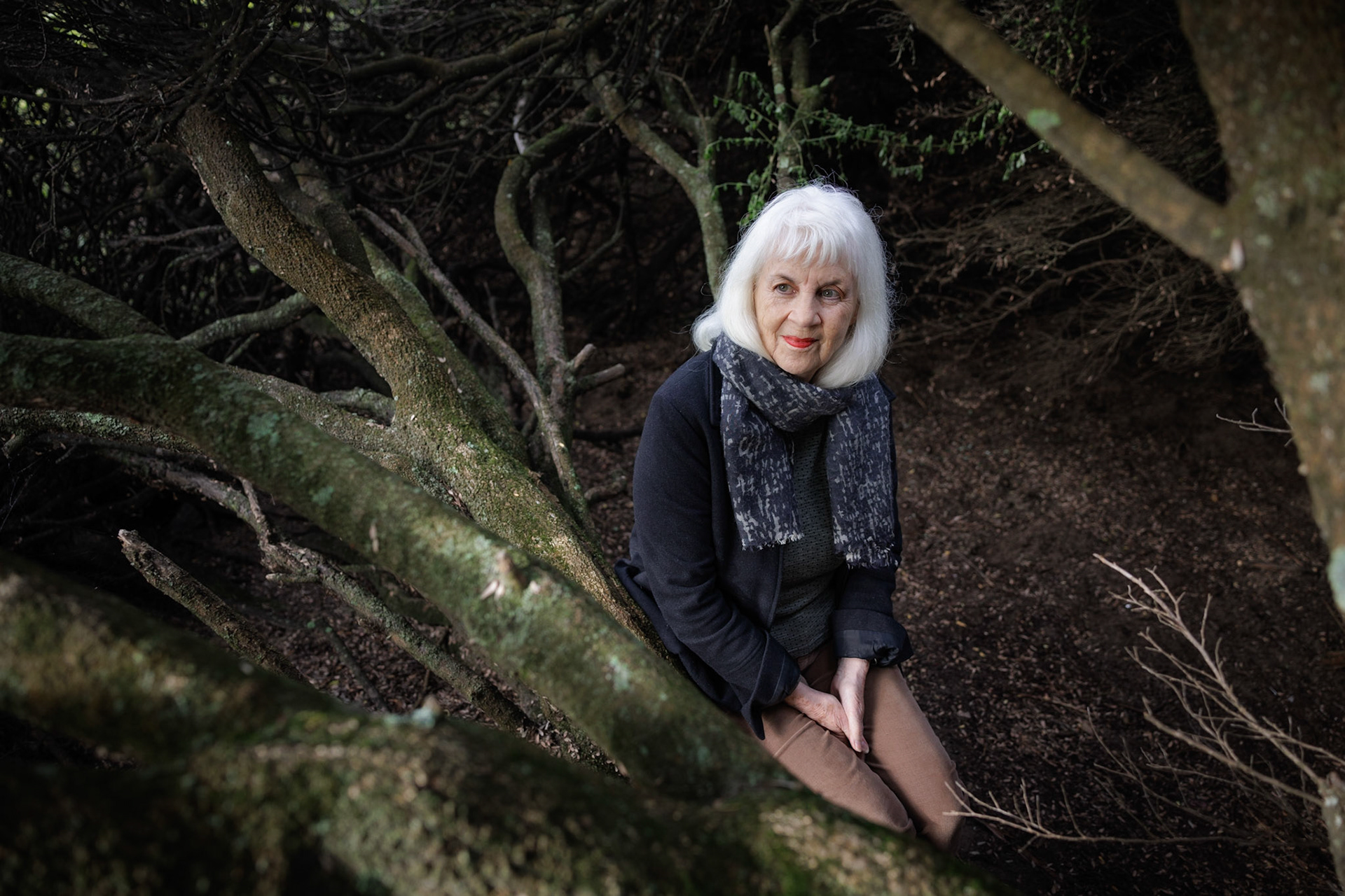Tasmanian author Amanda Lohrey winner of the 2021 Miles Franklin Literary award for her novel The Labyrinth.photographed in Hobart, Tasmania (not her home).15/07/2021photo - Peter Mathewfor The Australian
