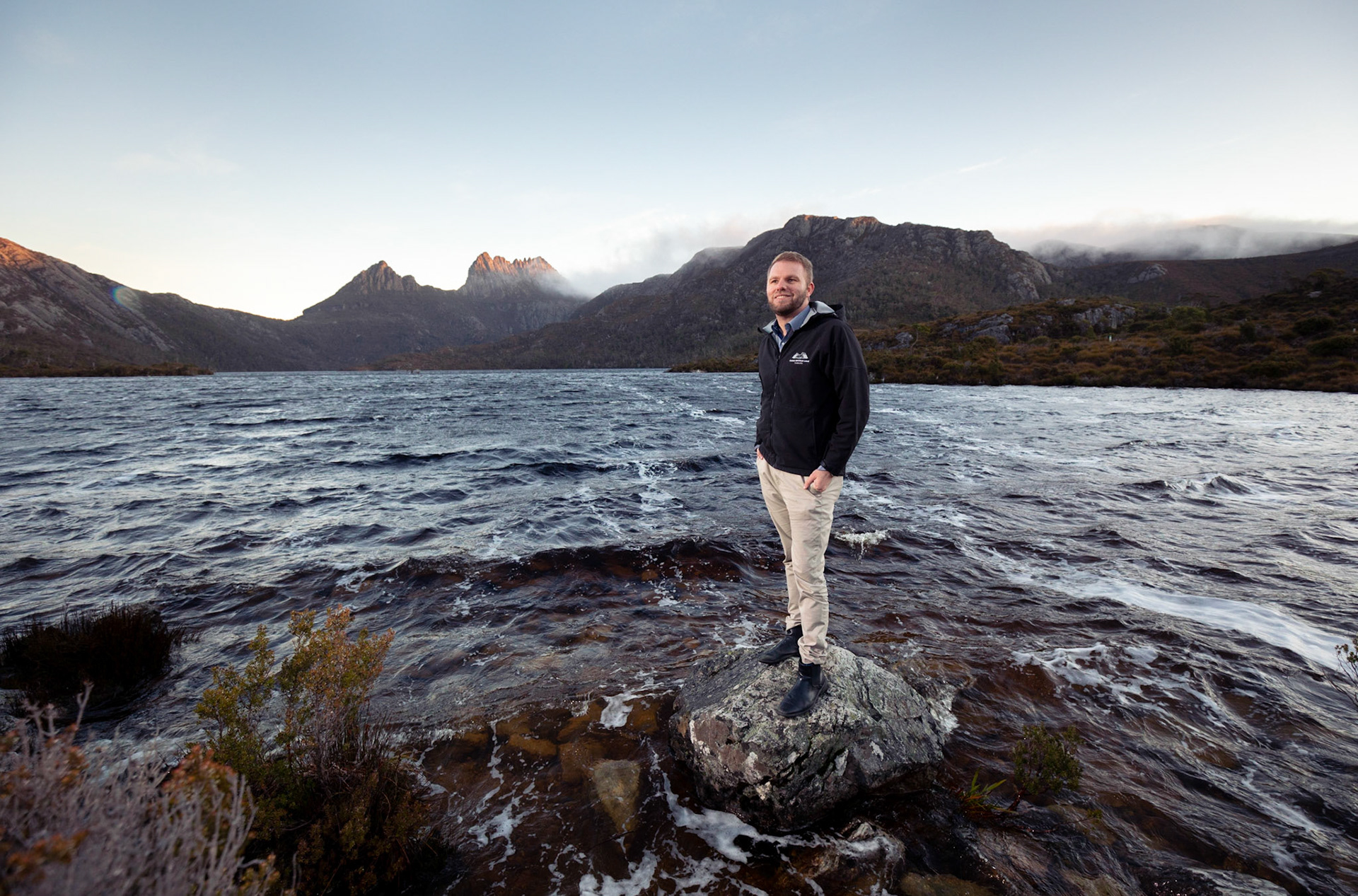 Tim Buckton, general Manager at Peppers Cradle Mountain Lodge in Tasmania's Cradle Mountain National Park.