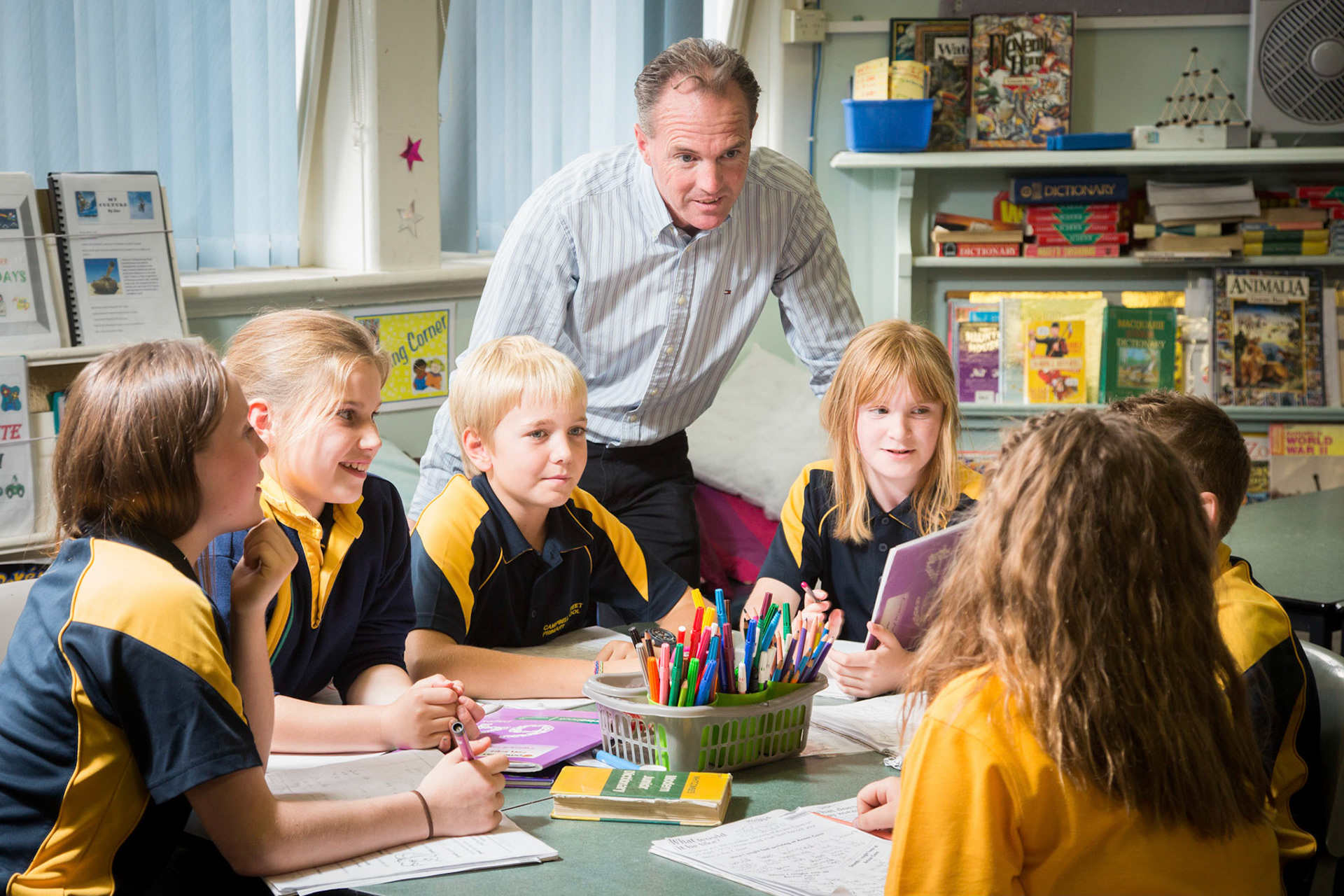 Ricky Oats the Principal of Campbell Street Primary School in Hobart