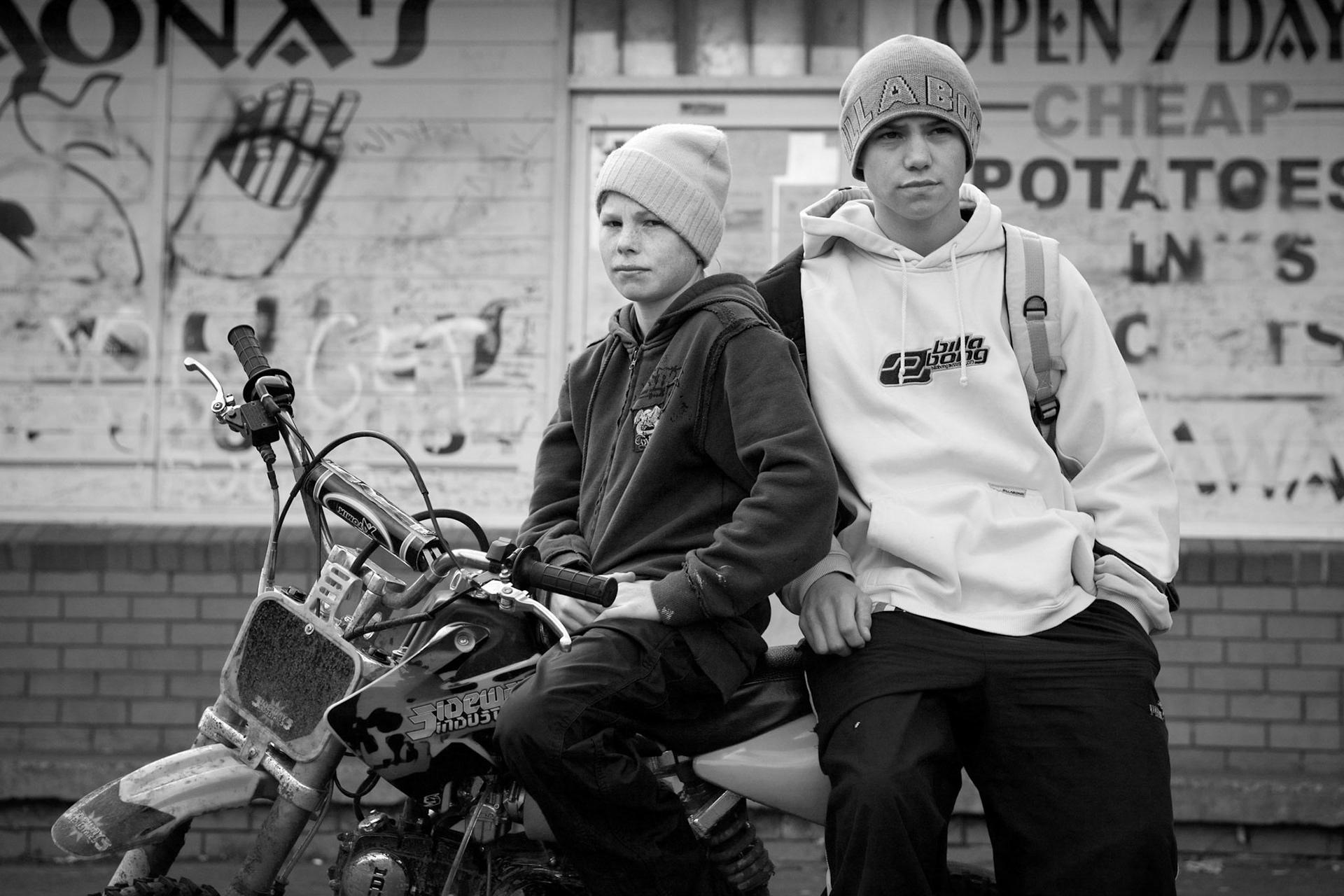 Sam and Luke for Griffith Review story on Bridgewater and Gagebrook by Natasha Cica. 2006.