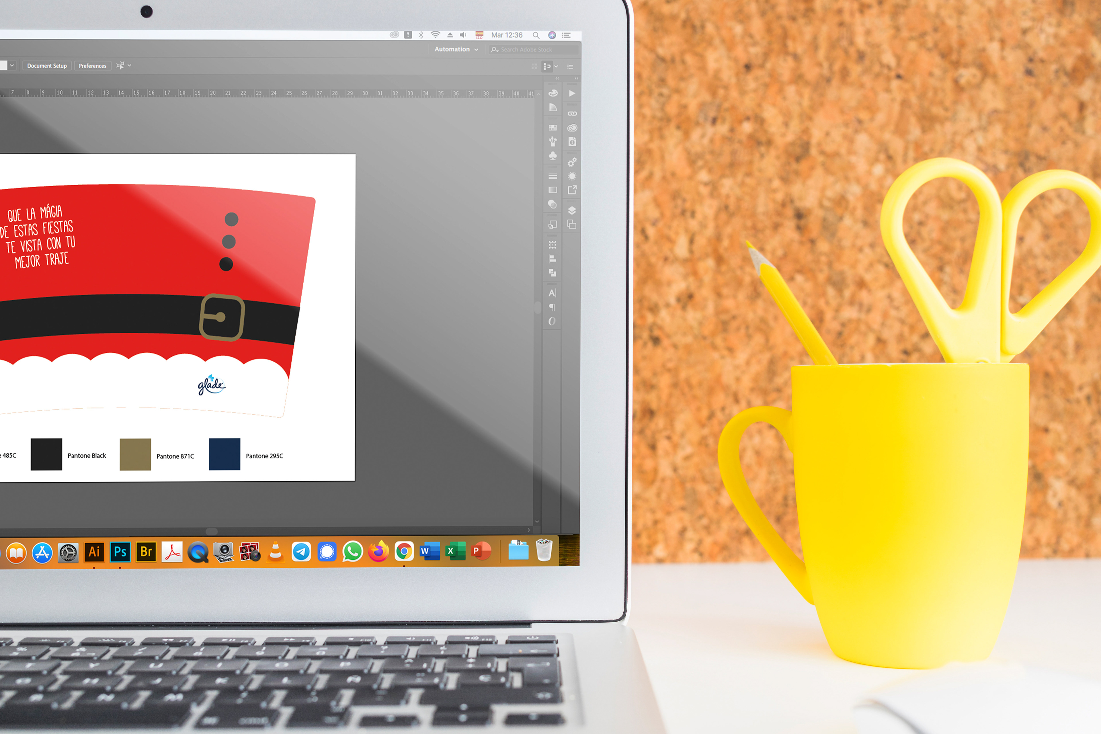 Diseño abierto para producción y colores.